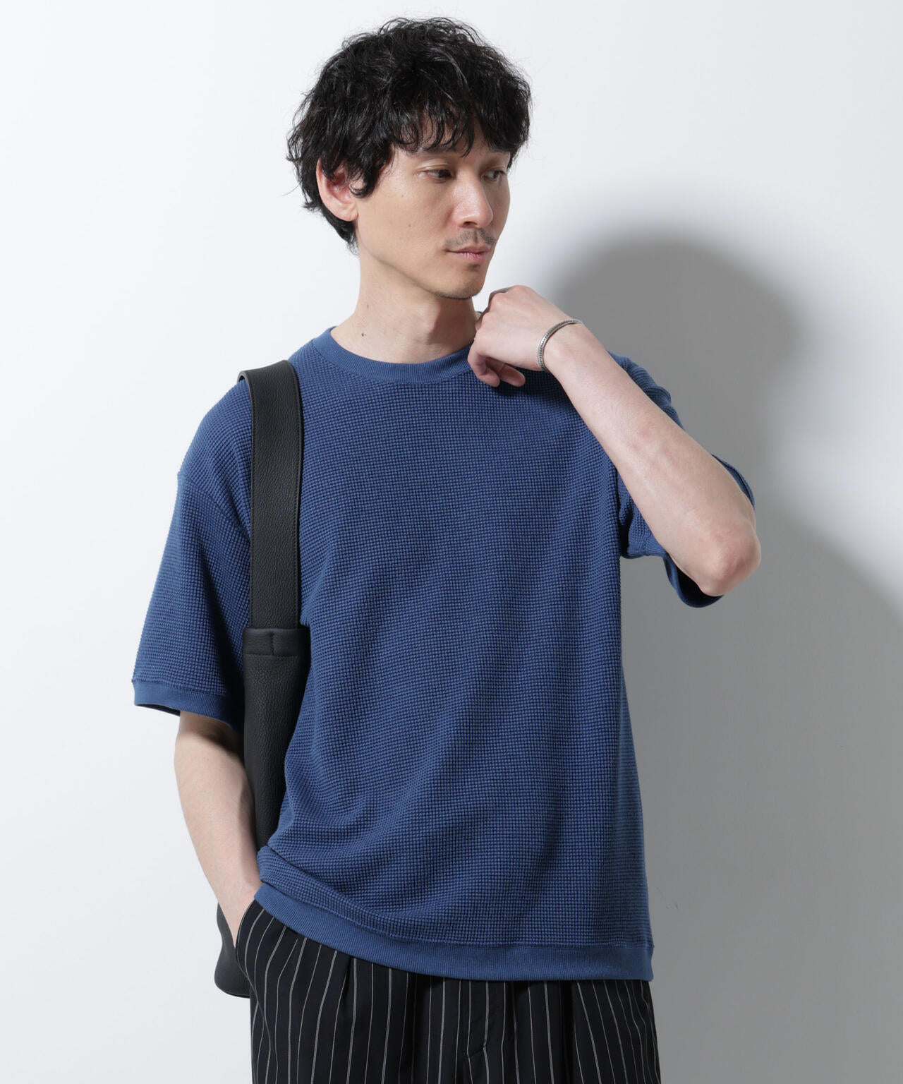 テックワッフルクルーネックTシャツ 半袖 6725224204