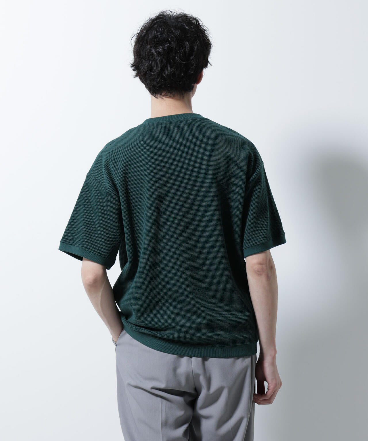 テックワッフルクルーネックTシャツ 半袖 6725224204