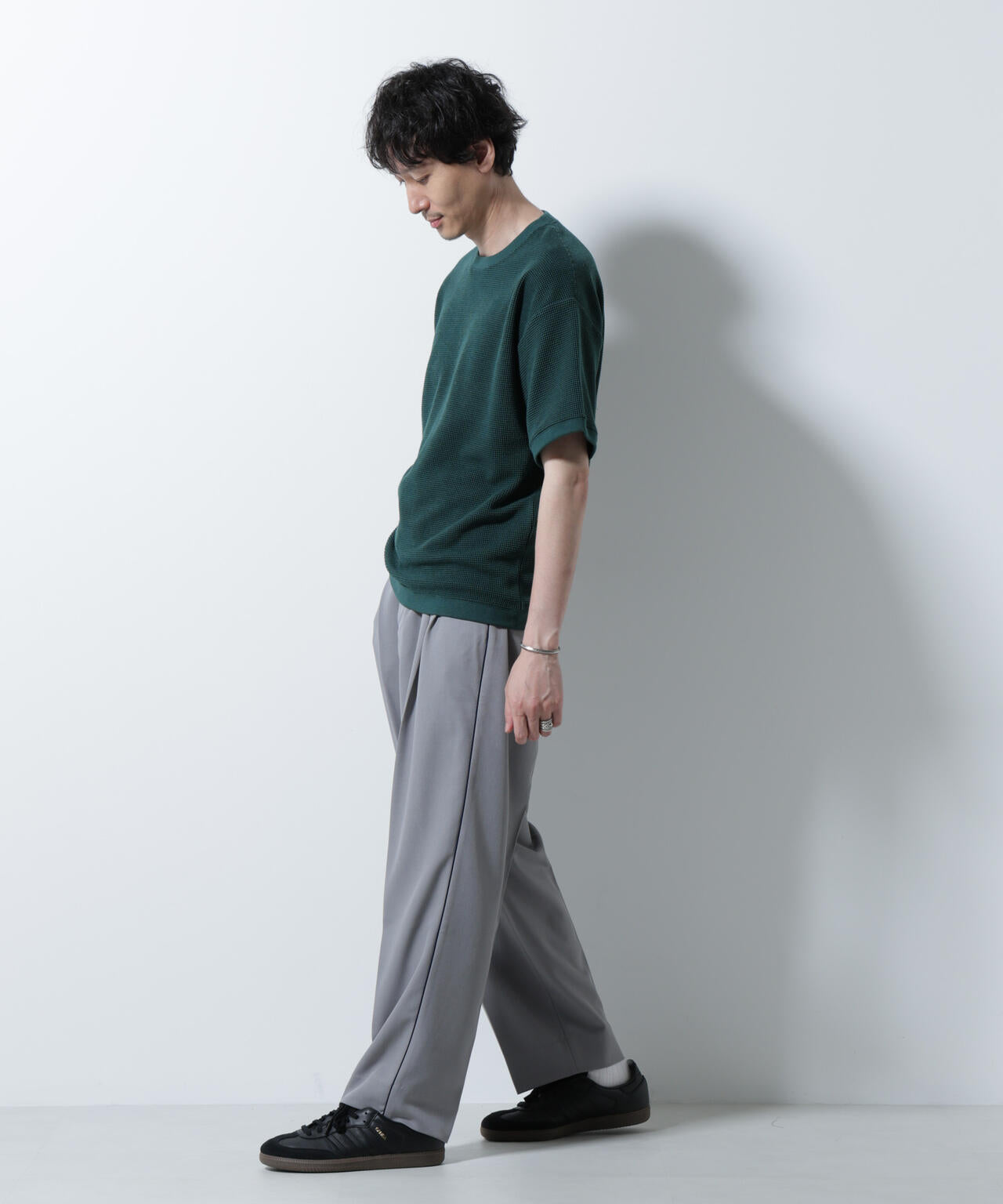テックワッフルクルーネックTシャツ 半袖 6725224204