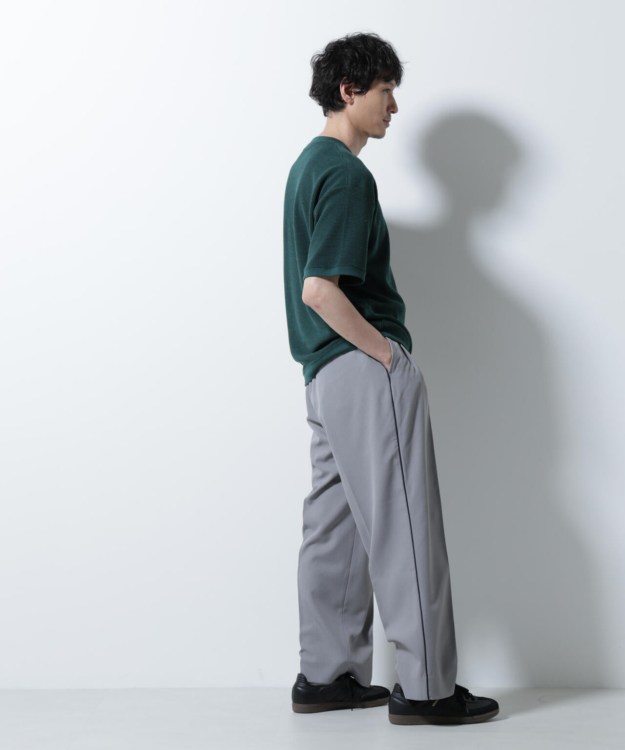 テックワッフルクルーネックTシャツ 半袖 6725224204