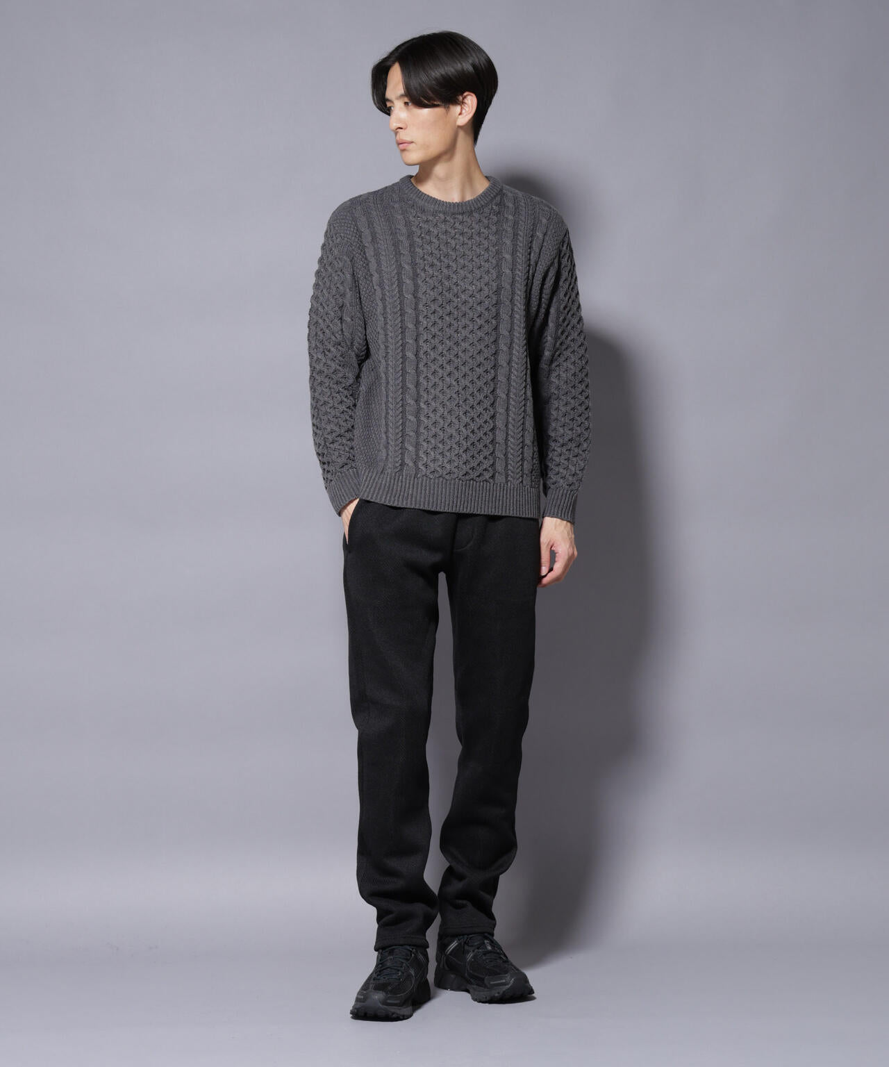 ニットフリースイージーパンツ(セットアップ可) 6725227206