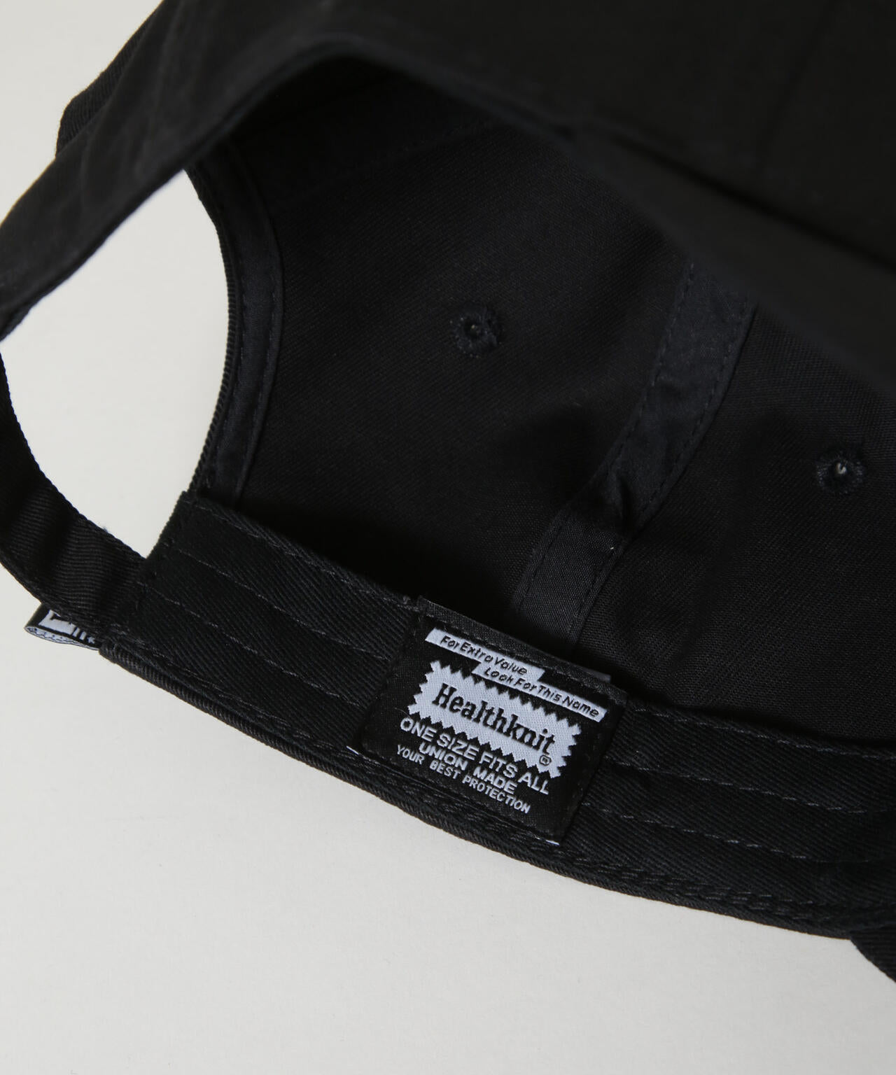 Healthknit/別注 ツイルペナント刺繍キャップ 6725239012