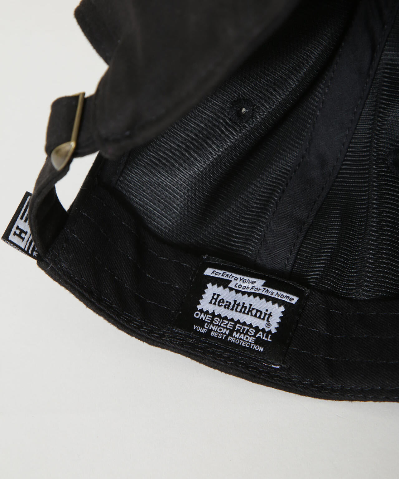 Healthknit/別注 フェイクスエードペナント刺繍キャップ 6725239014