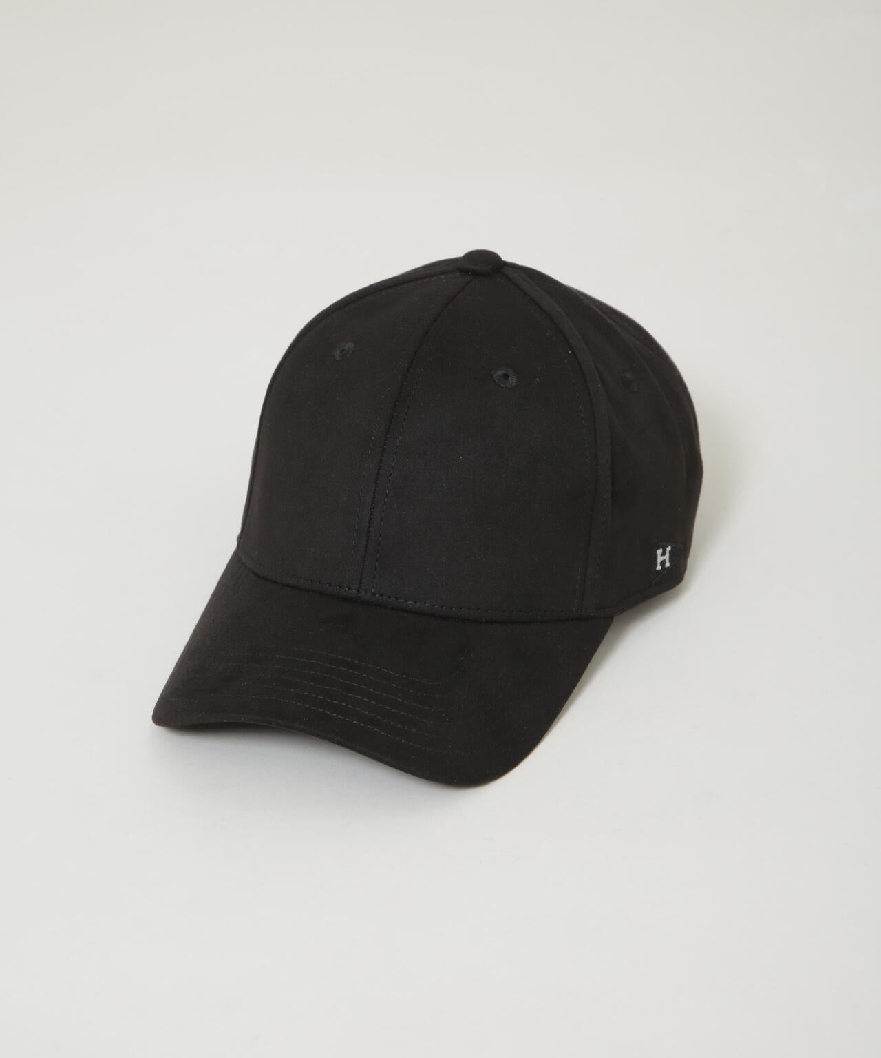 Healthknit/別注 フェイクスエードペナント刺繍キャップ