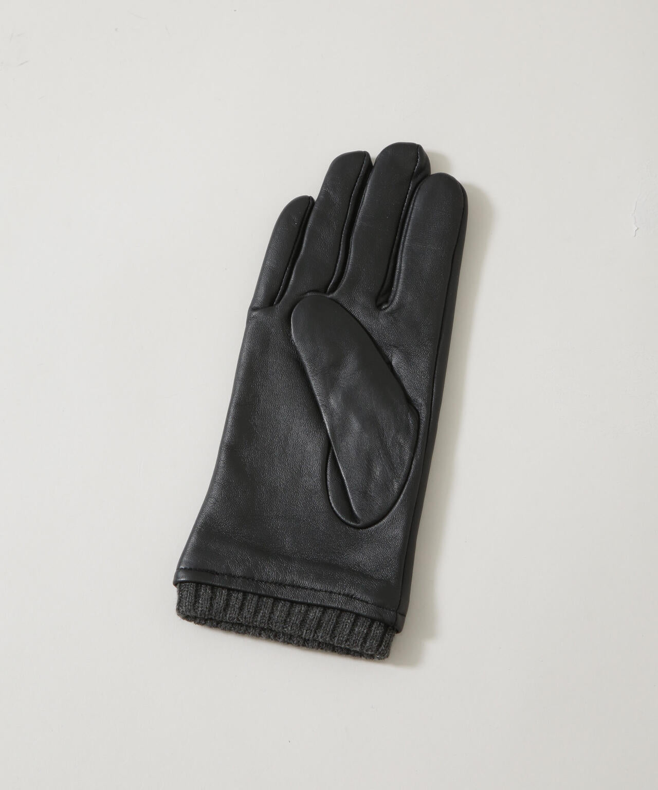 タッチパネル対応 リブ付きラムレザーグローブ 6725249202