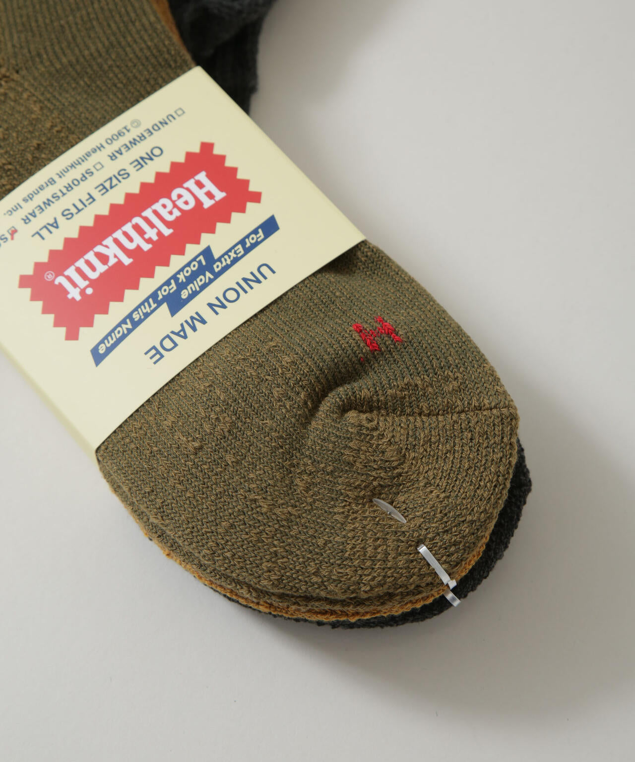 Healthknit/シンカーカラー無地 ソックス 3足セット 6725251022