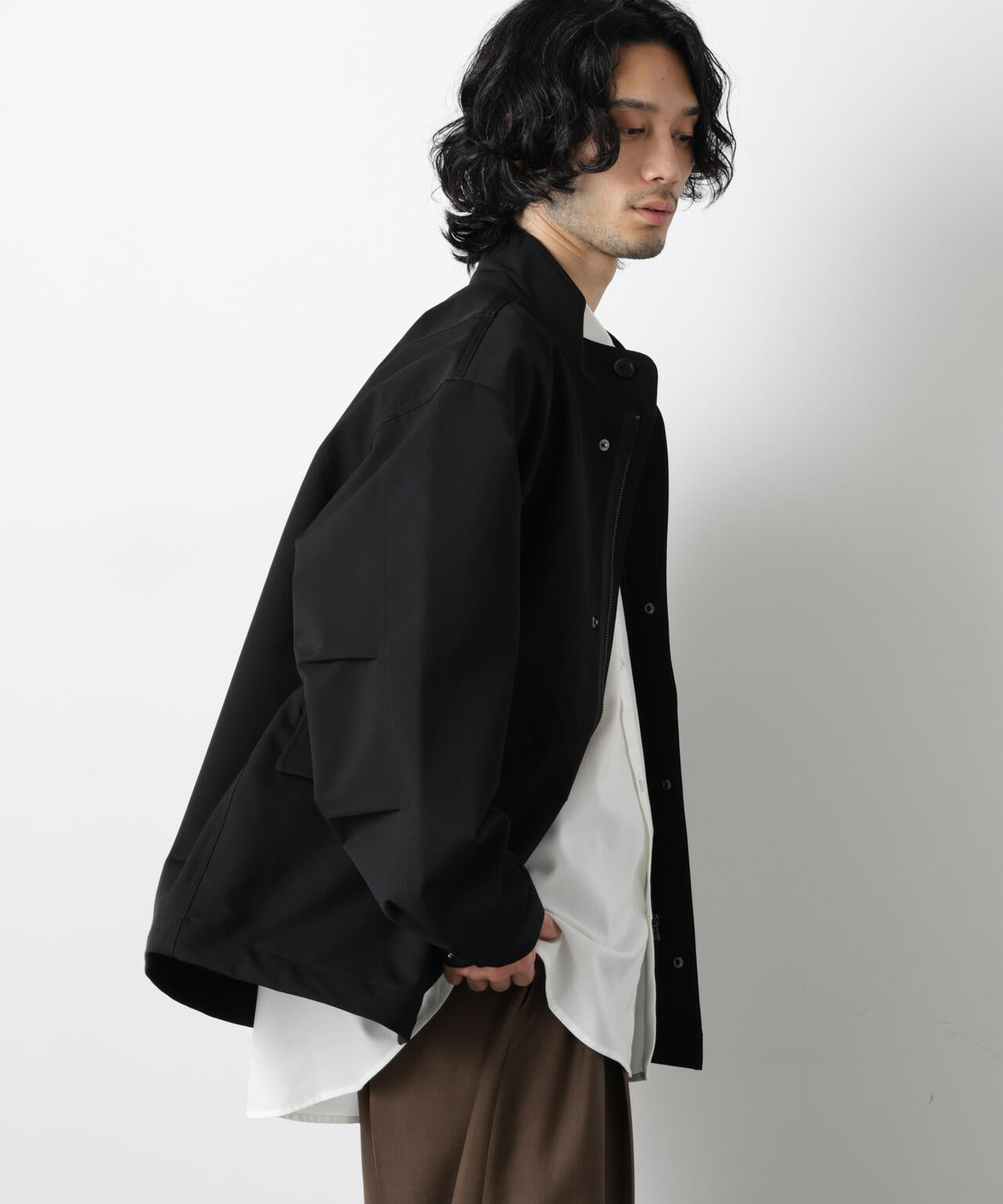 ドレープショートモッズブルゾン 6726112206