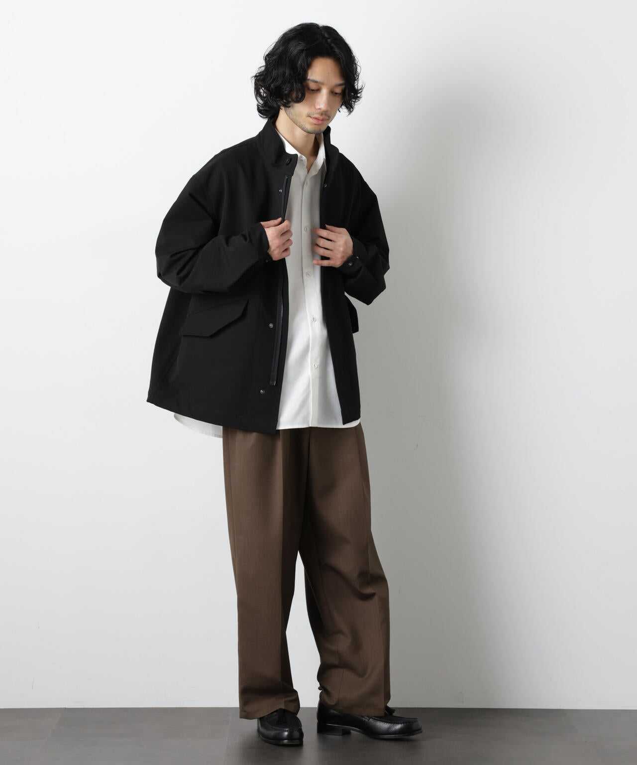 ドレープショートモッズブルゾン 6726112206