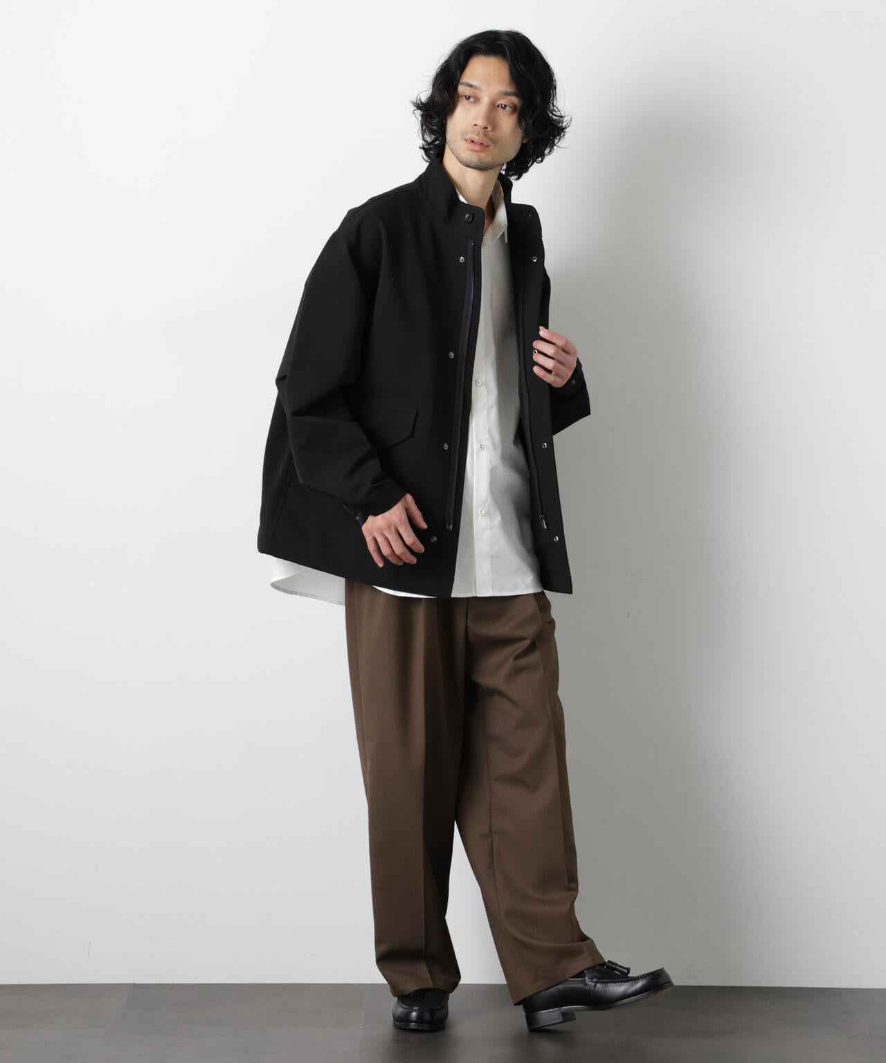 ドレープショートモッズブルゾン 6726112206