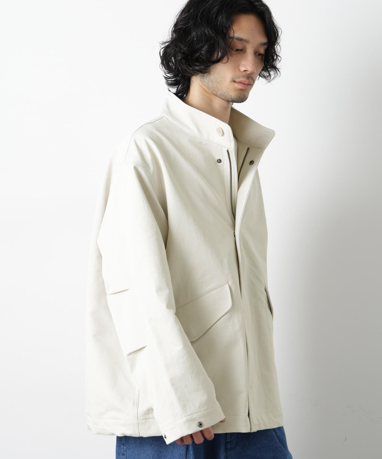 ドレープショートモッズブルゾン 6726112206