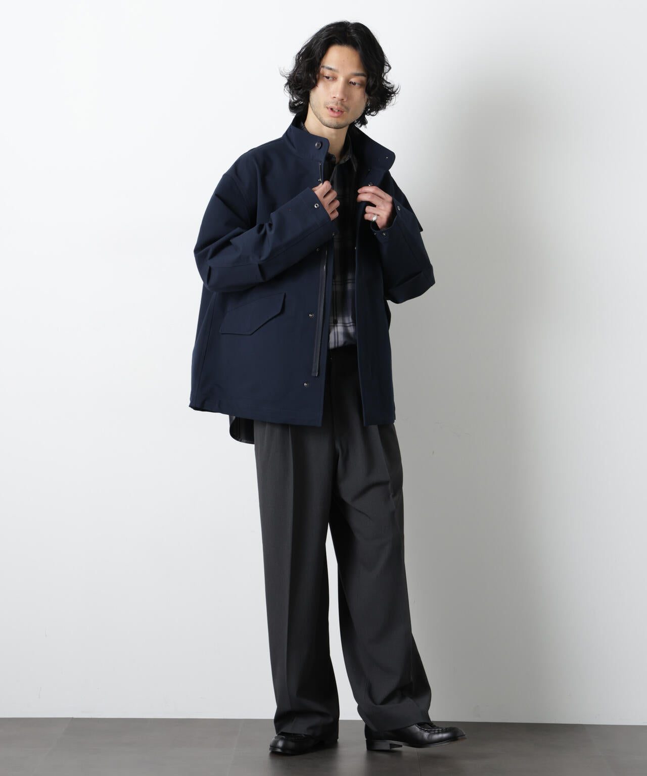 ドレープショートモッズブルゾン 6726112206