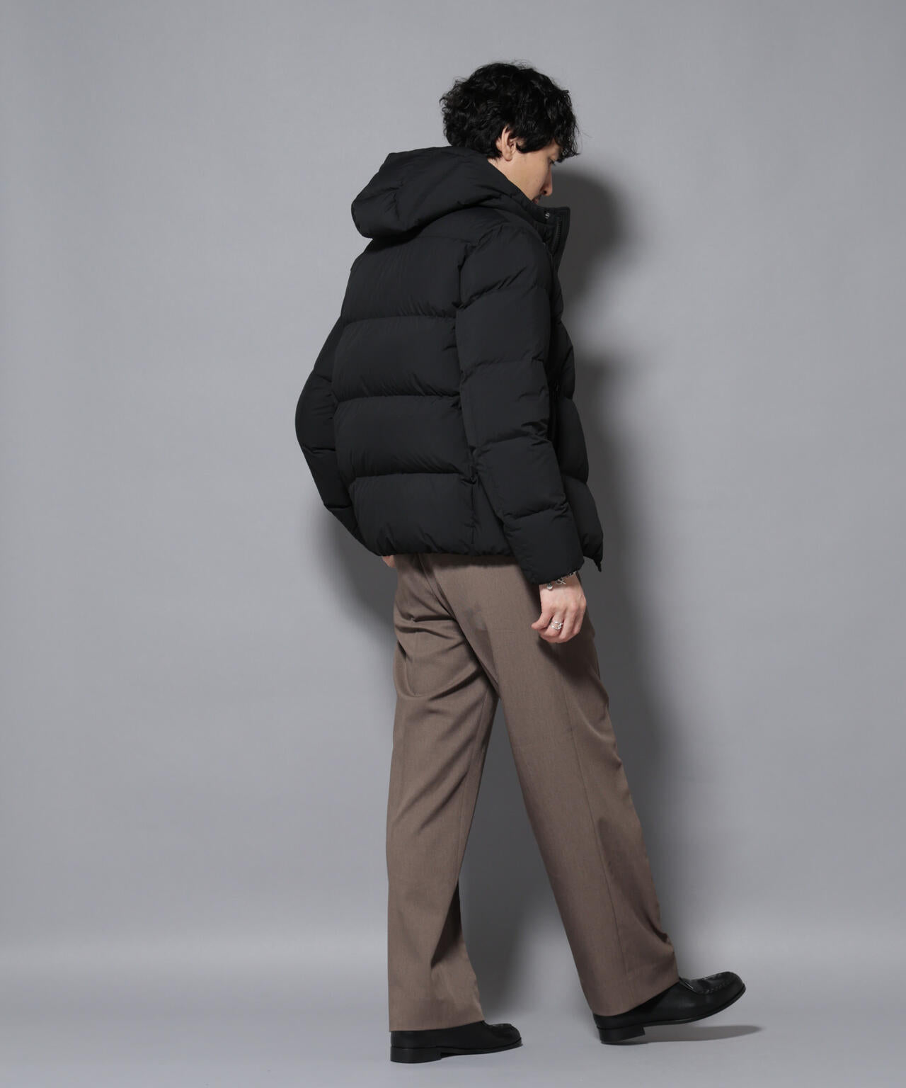 anewdown(R)フルダルステッチフーデット撥水ダウン 6726114202