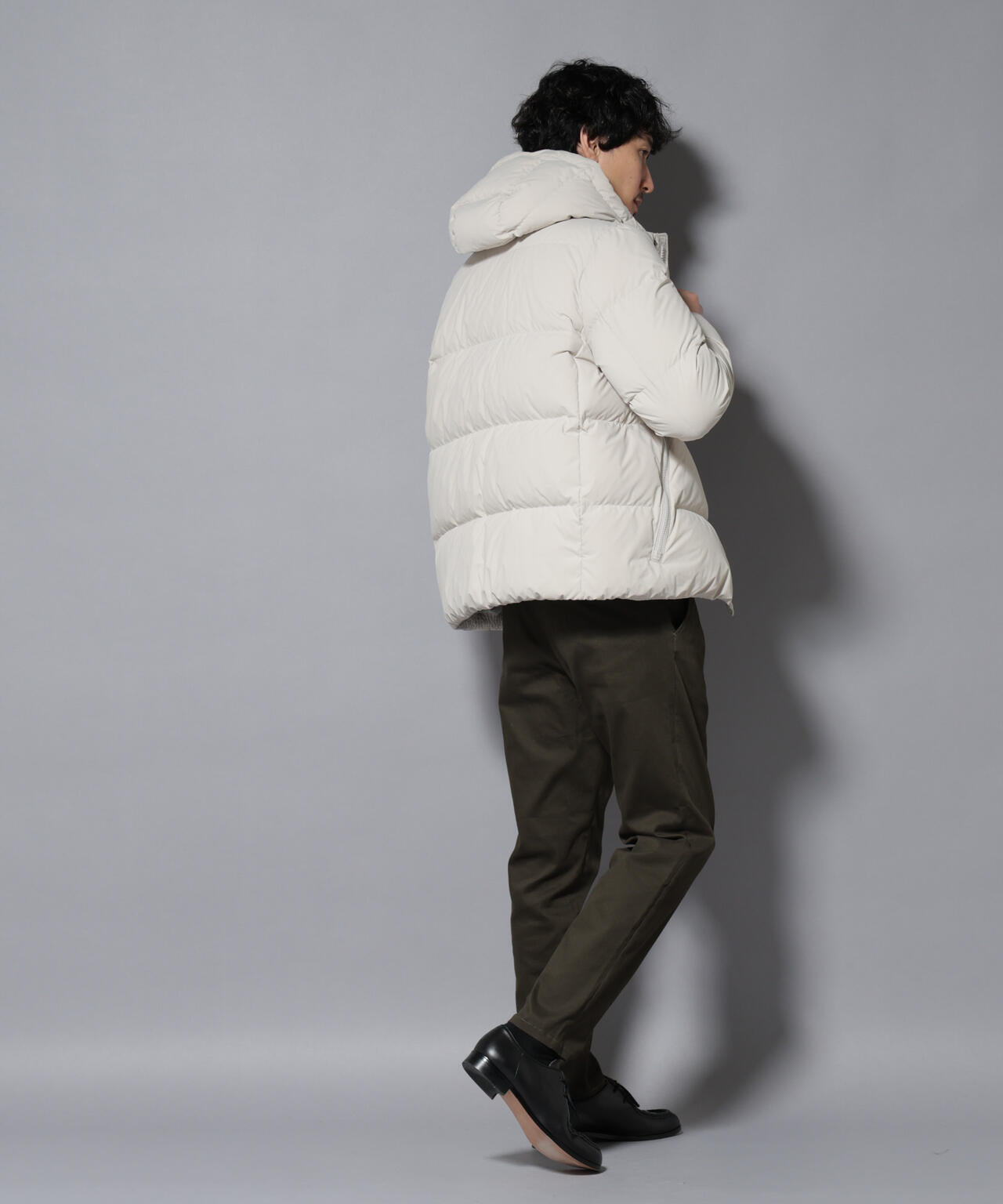 anewdown(R)フルダルステッチフーデット撥水ダウン 6726114202