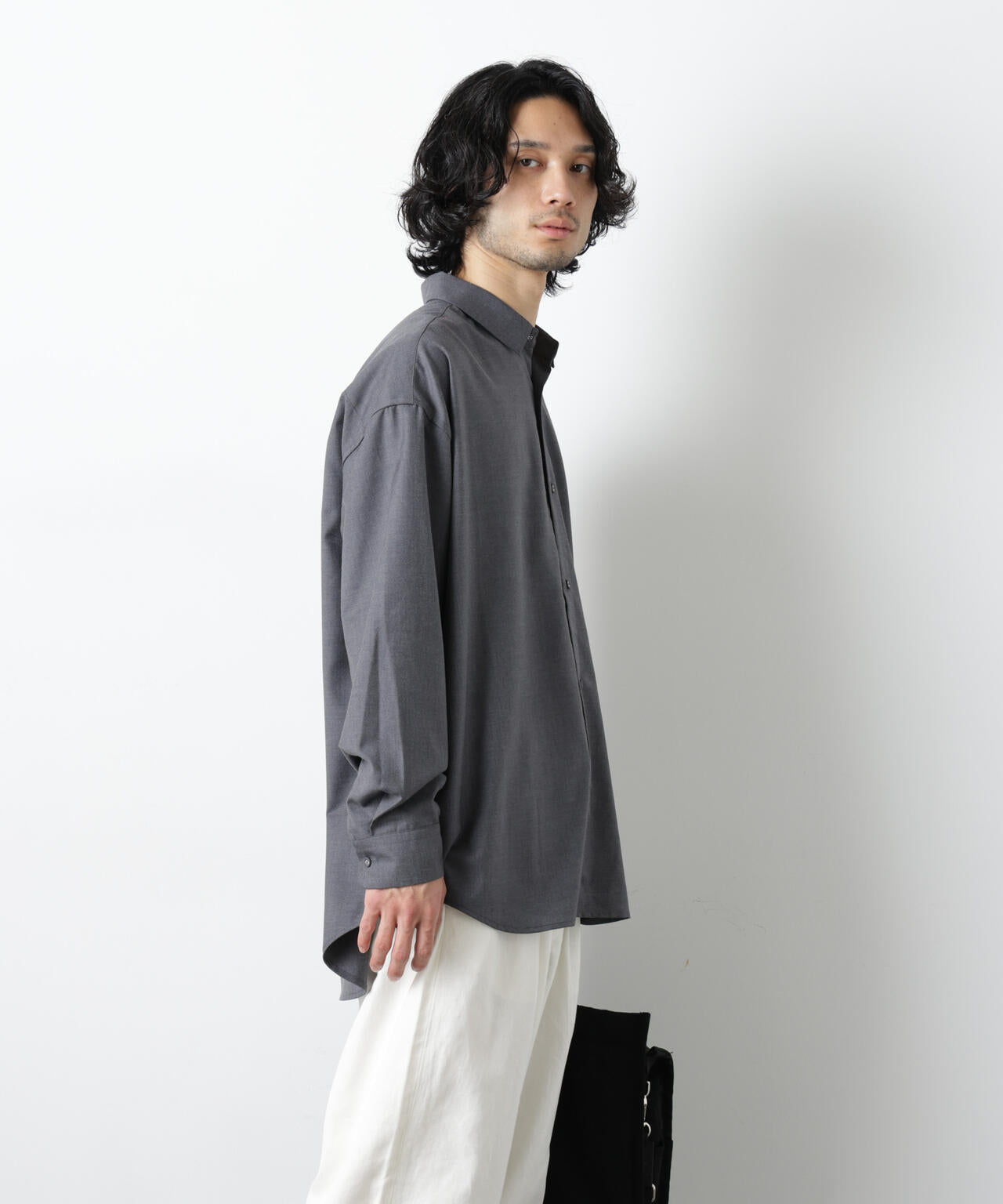 ビッグドレープシャツ 長袖 6726120201