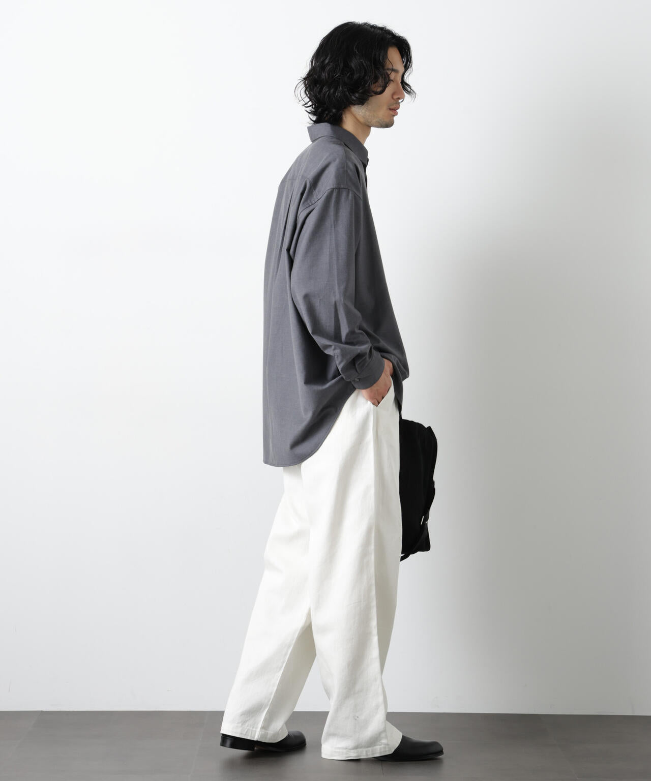 ビッグドレープシャツ 長袖 6726120201