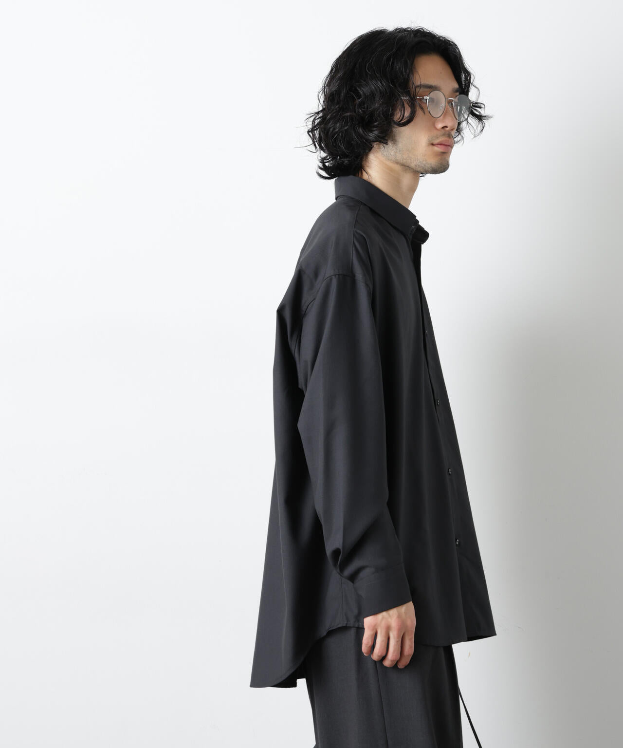 ビッグドレープシャツ 長袖 6726120201