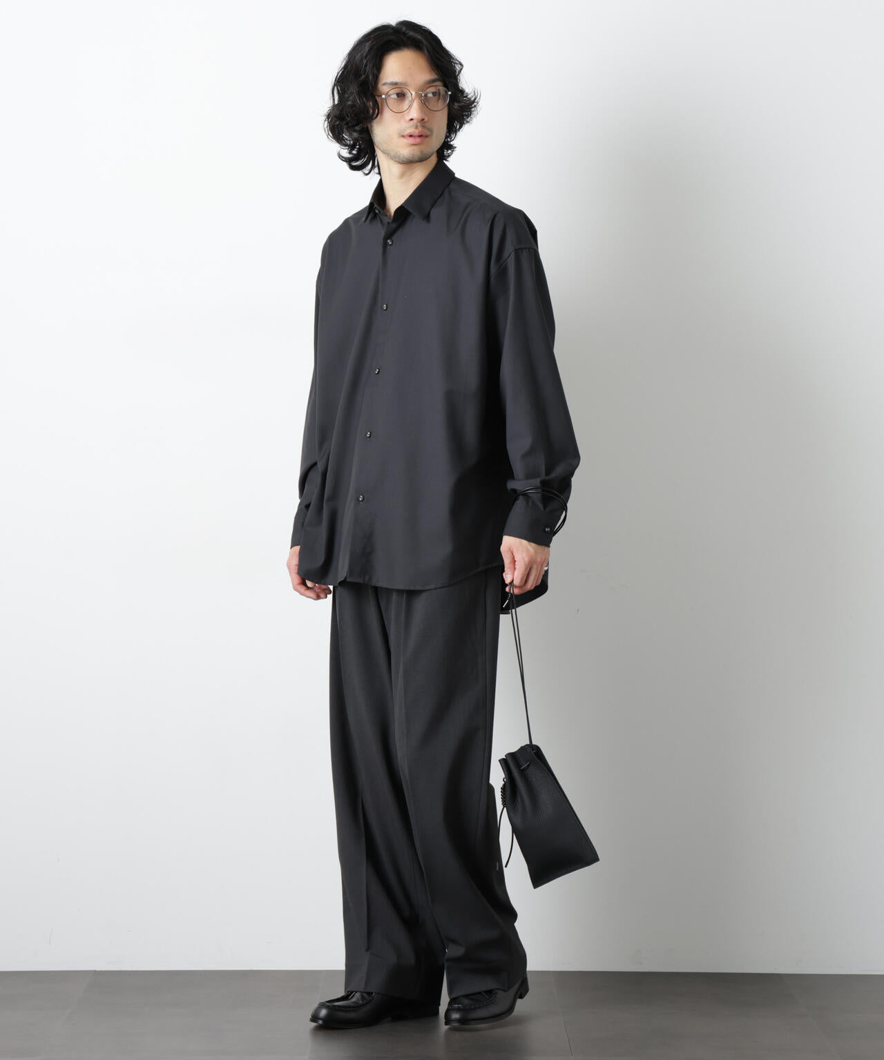 ビッグドレープシャツ 長袖 6726120201