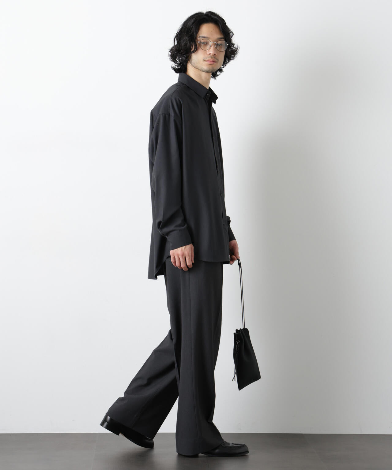 ビッグドレープシャツ 長袖 6726120201