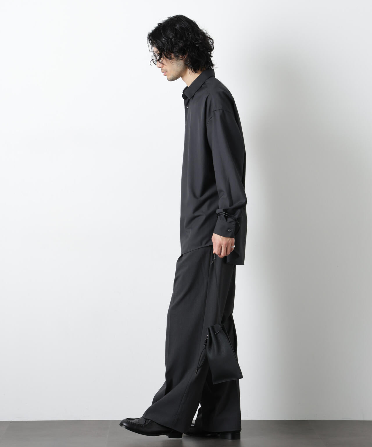 ビッグドレープシャツ 長袖 6726120201