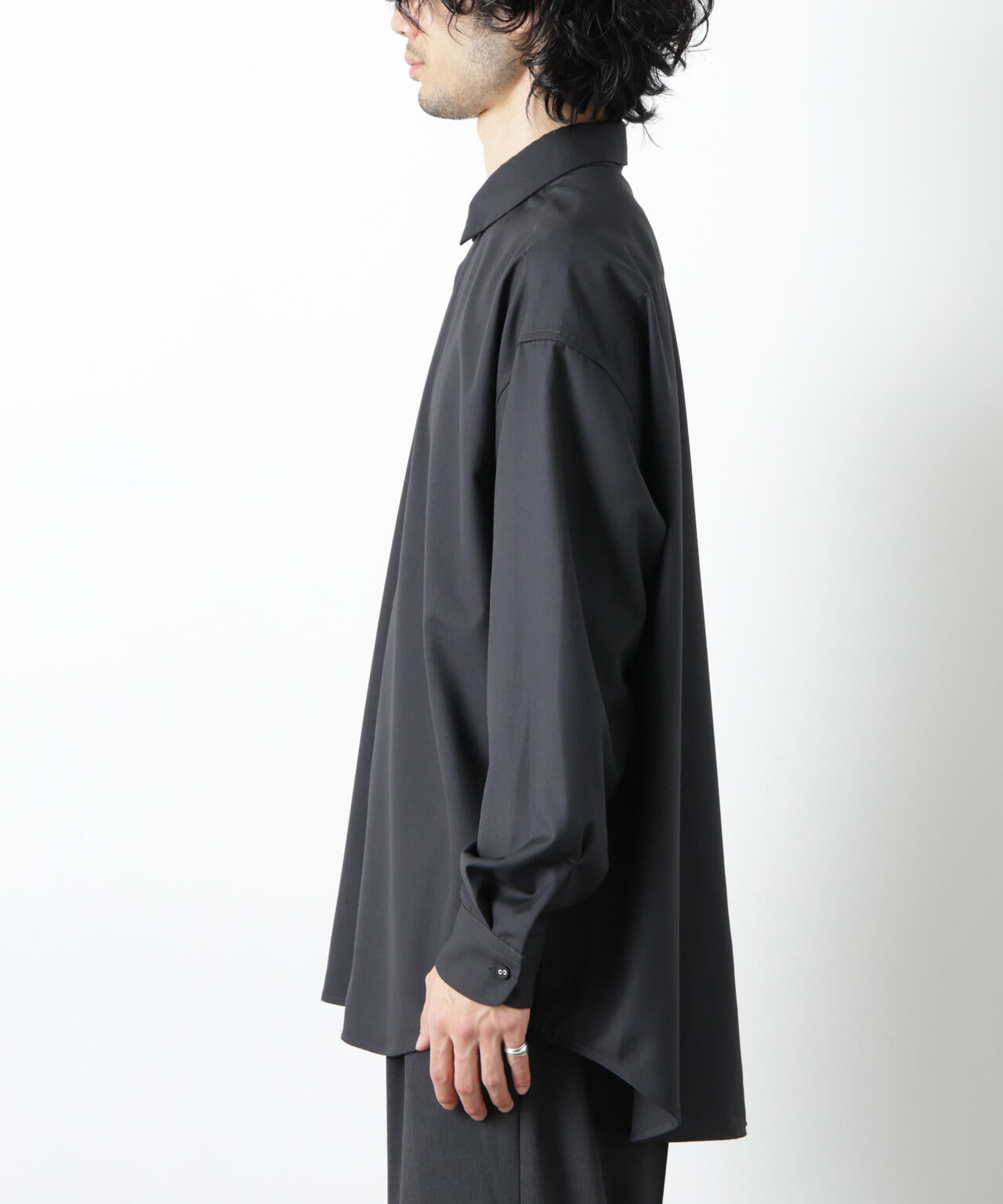 ビッグドレープシャツ 長袖 6726120201
