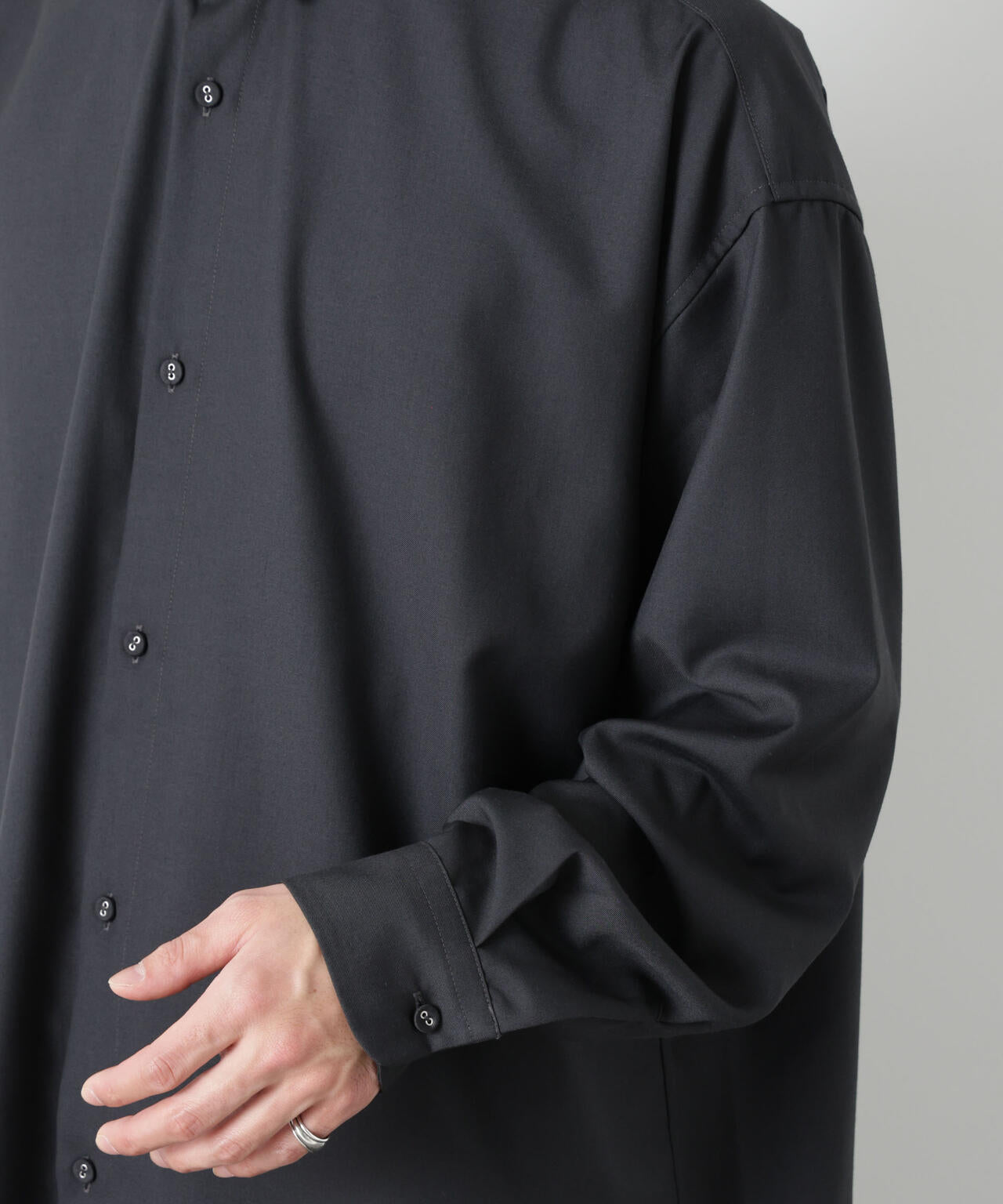 ビッグドレープシャツ 長袖 6726120201