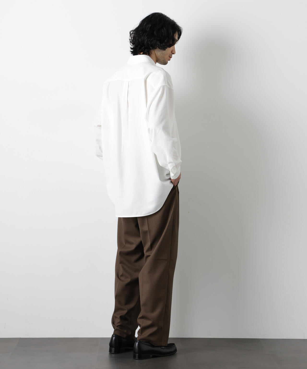 ビッグドレープシャツ 長袖 6726120201