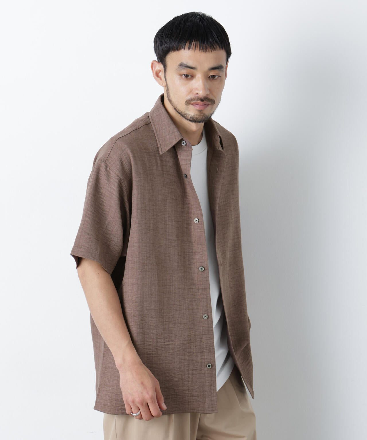 NORMANBROS別注 ワッシャーシャツ半袖 6726121001