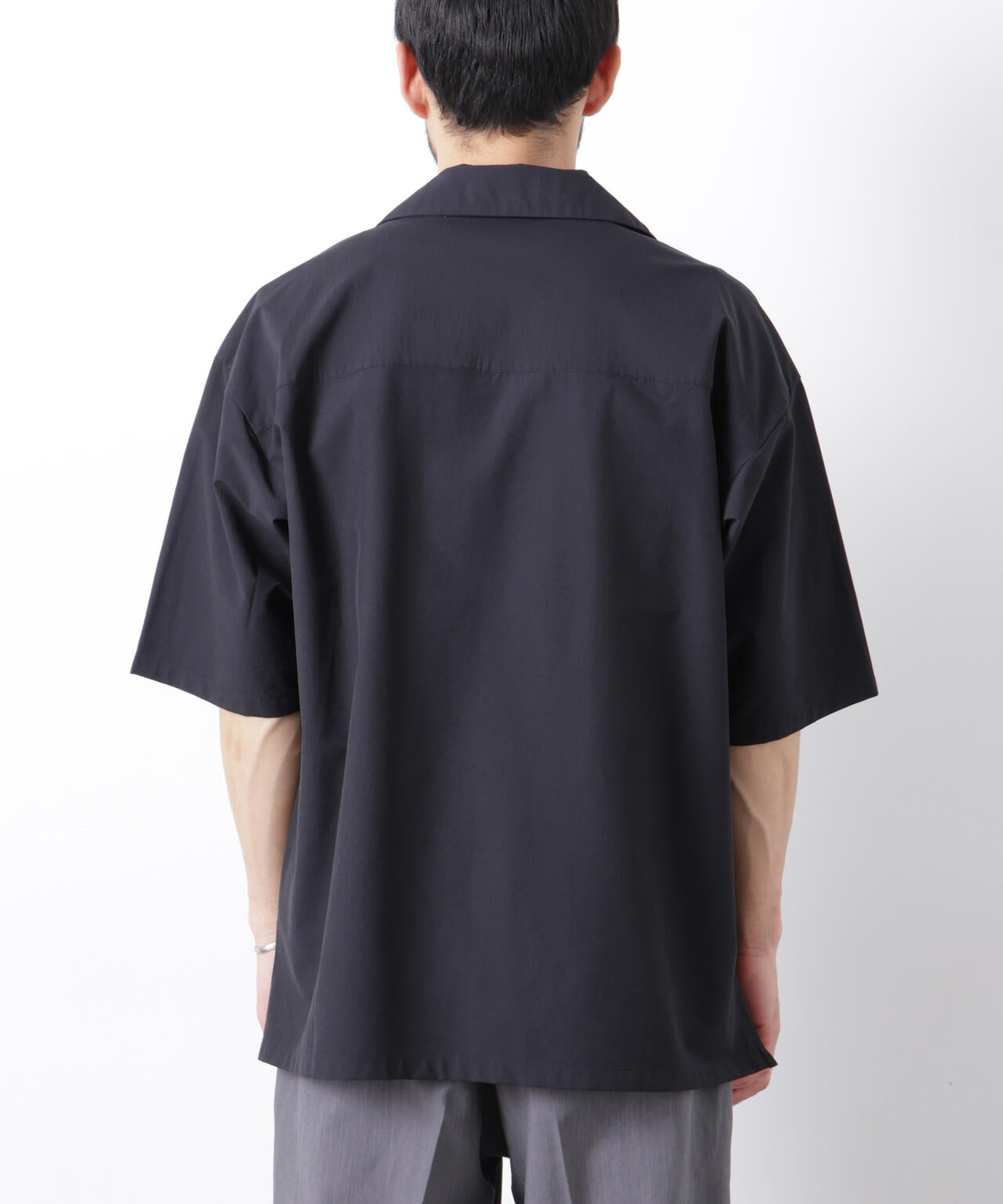 ストレッチワイド オープンカラーシャツ 半袖 6726121202