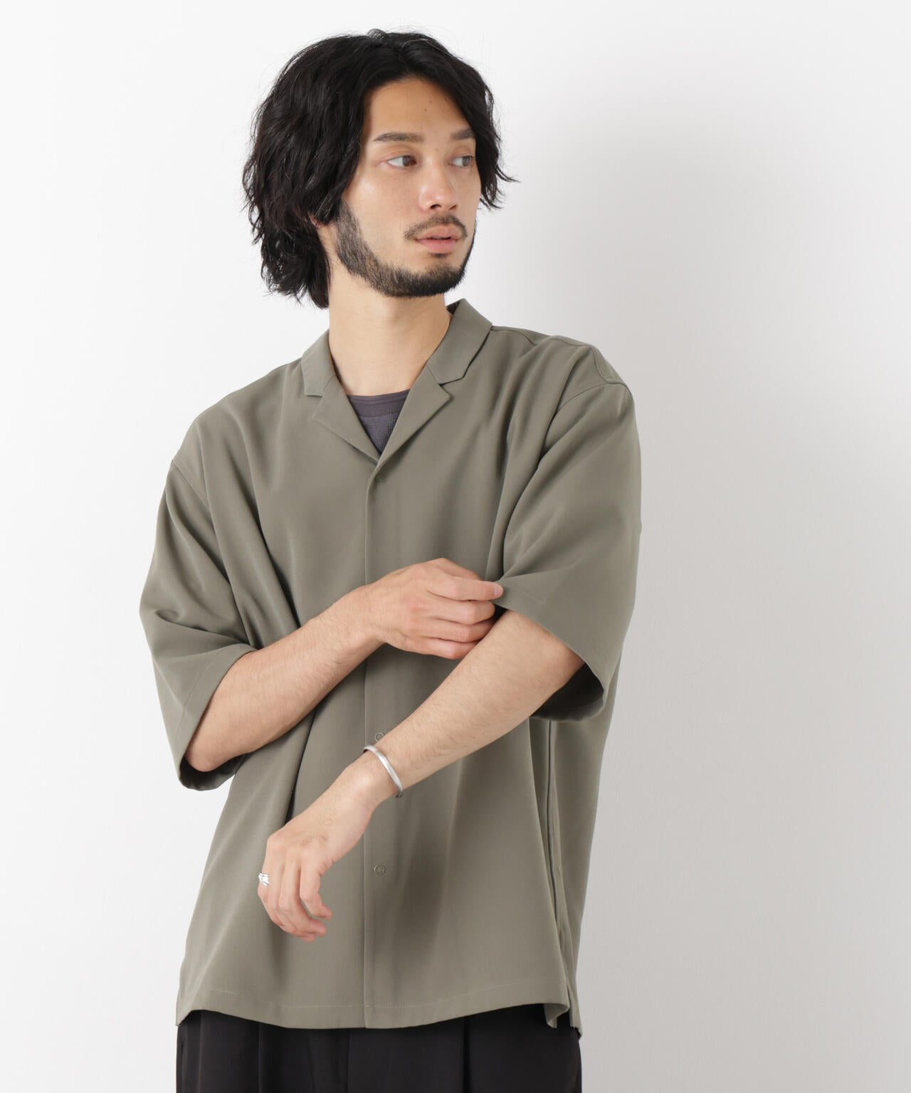 リングドットラペルシャツ 半袖 6726121221