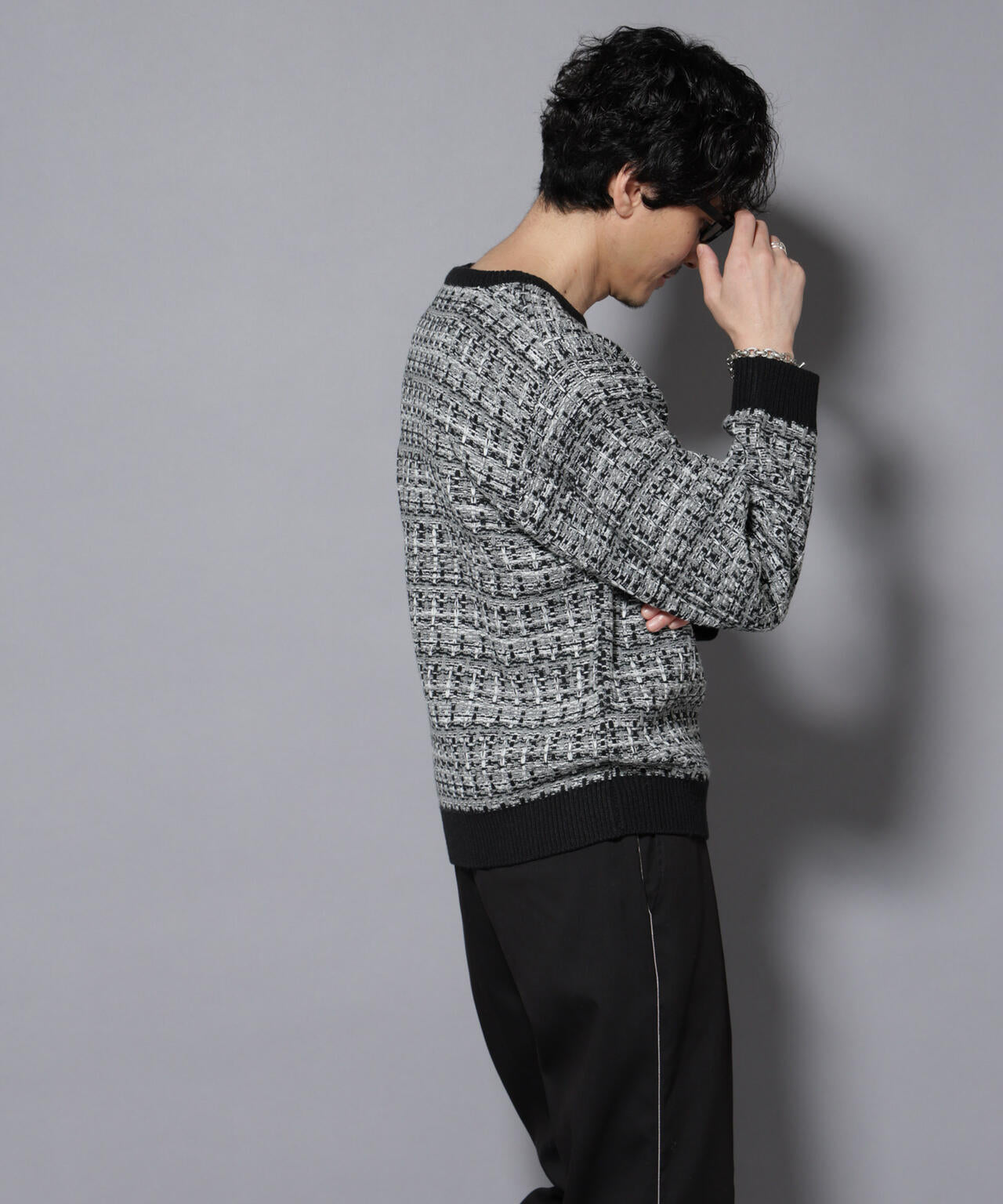 ツイードジャガードニット 6726122206