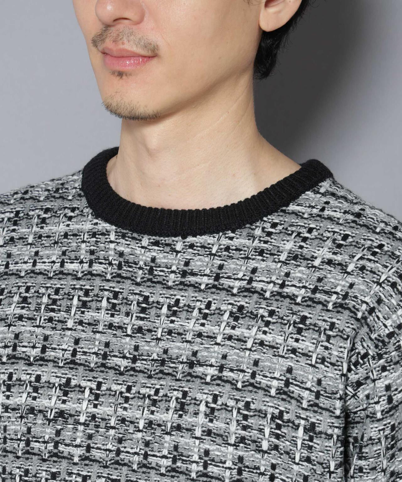 ツイードジャガードニット 6726122206