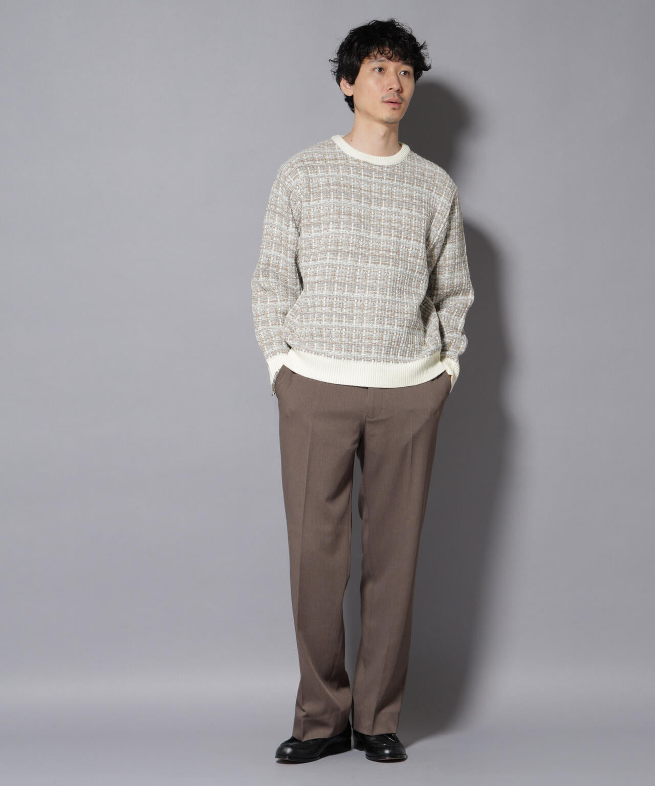 ツイードジャガードニット 6726122206