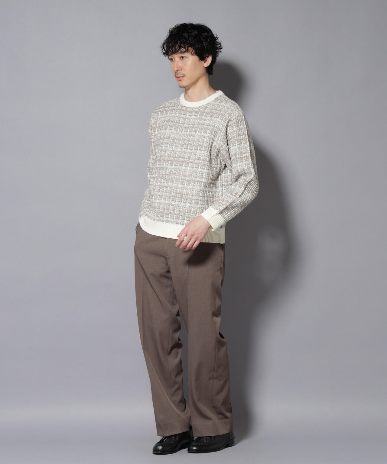 ツイードジャガードニット 6726122206