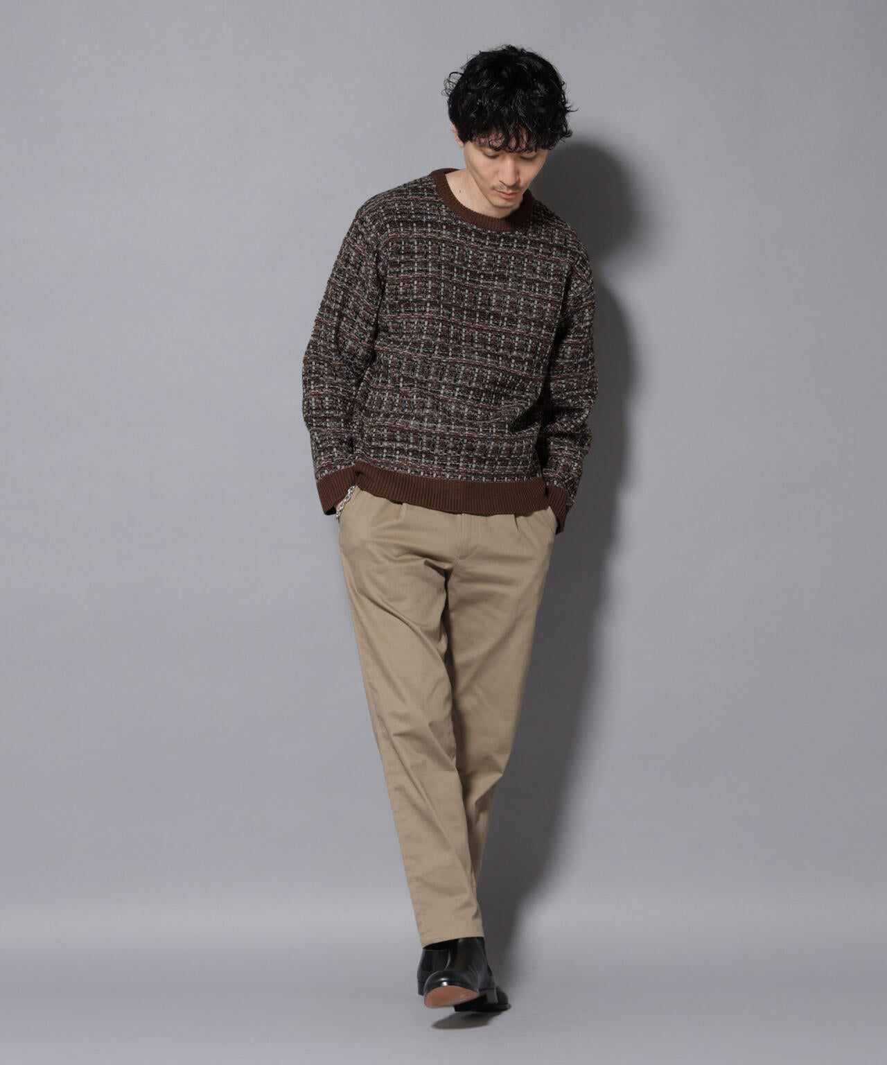 ツイードジャガードニット 6726122206