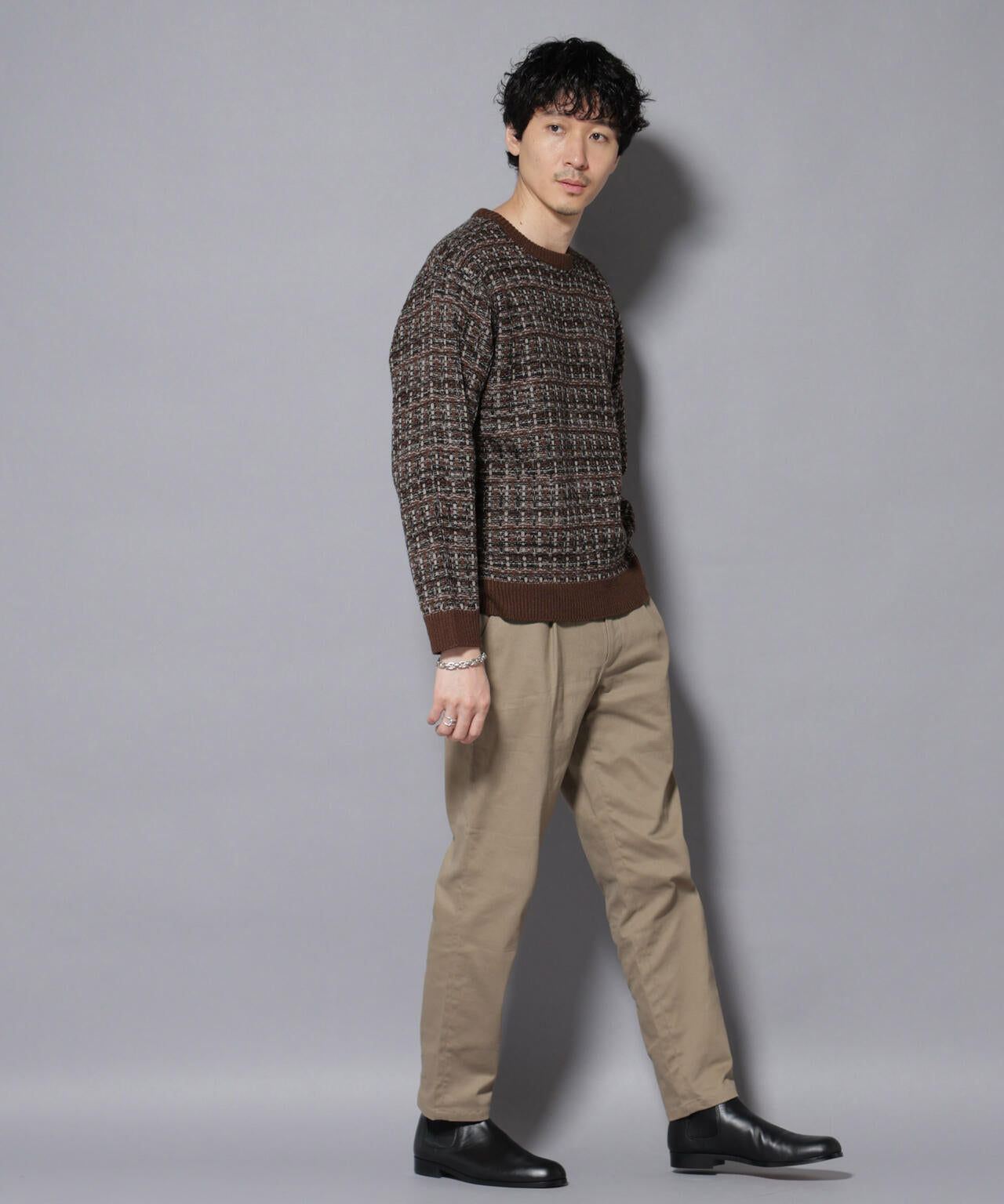 ツイードジャガードニット 6726122206