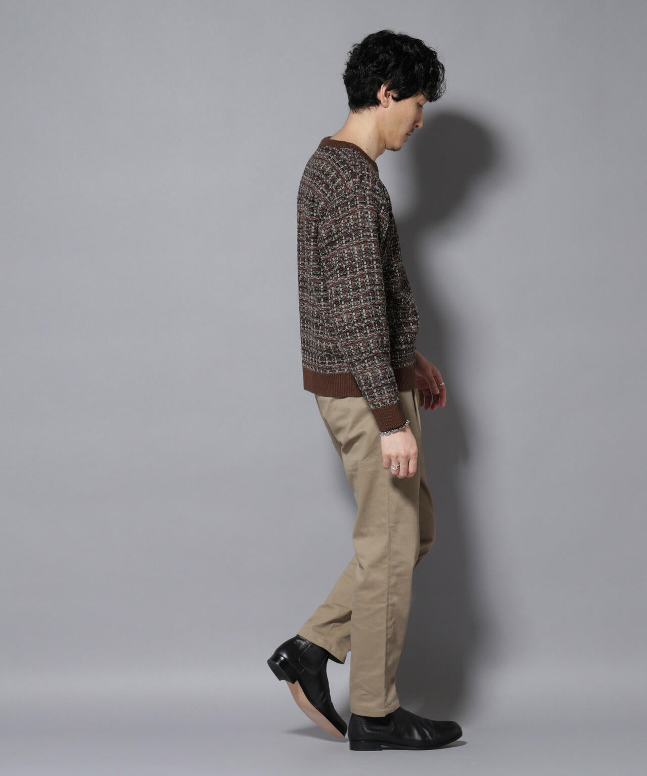 ツイードジャガードニット 6726122206