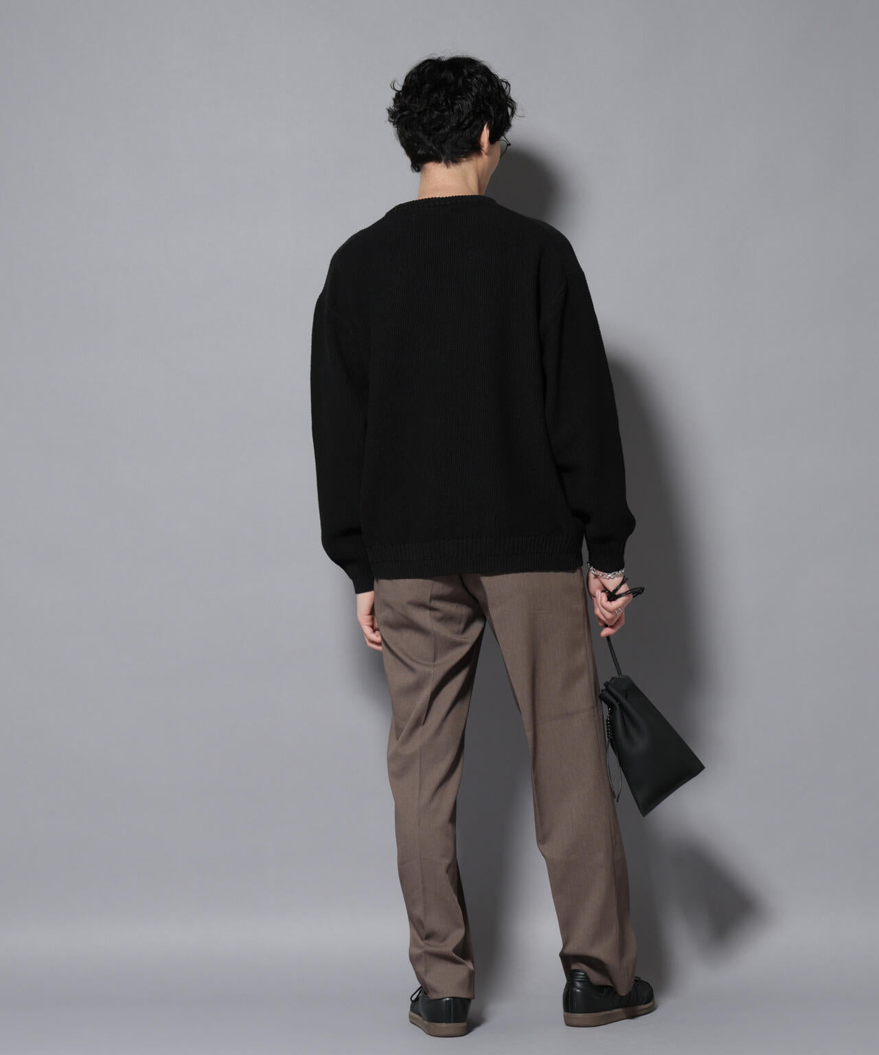 コットンMIXバルキーカノコクルーネックニット 6726122209