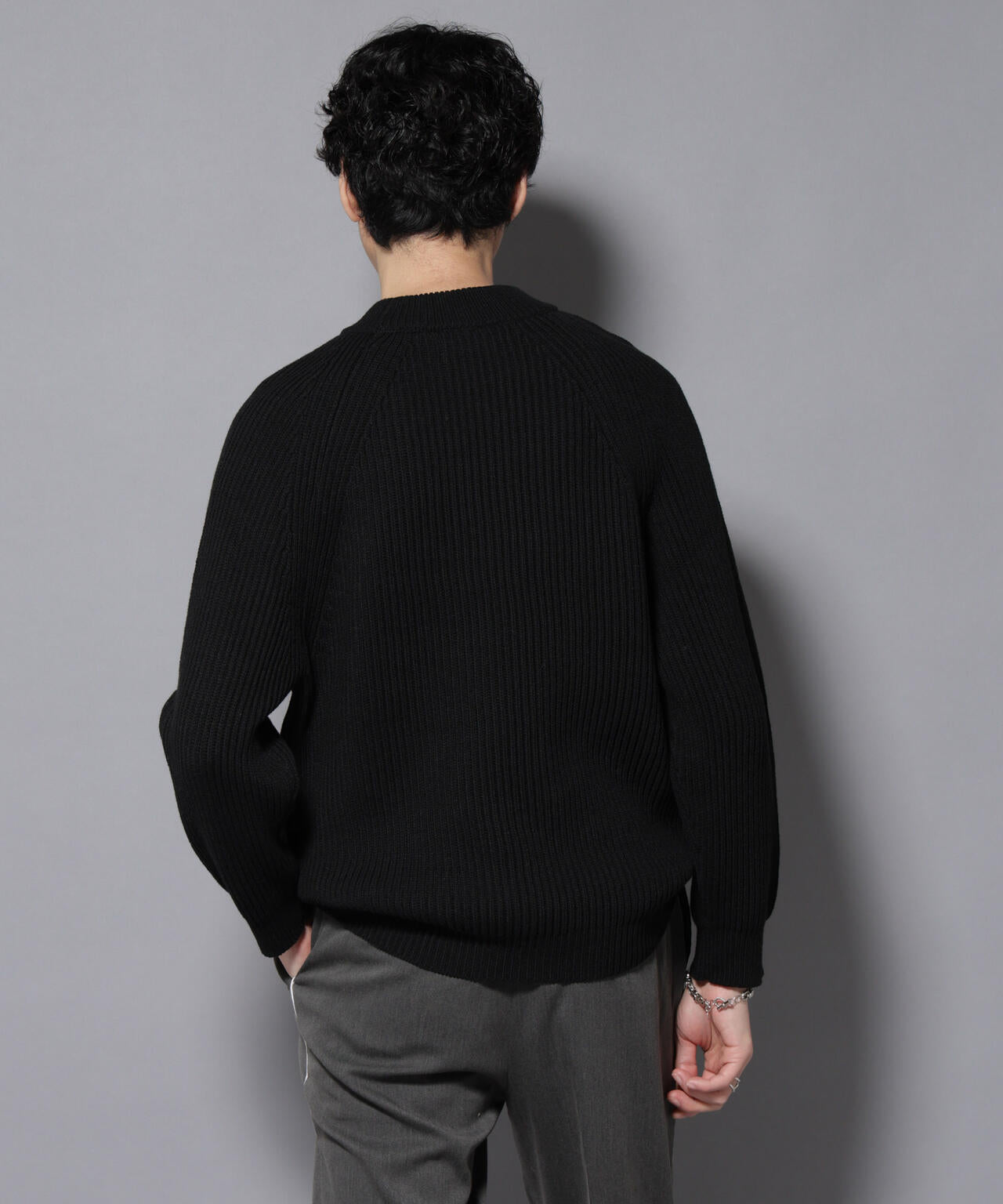 コットンMIXバルキーモックネックニット 6726122210