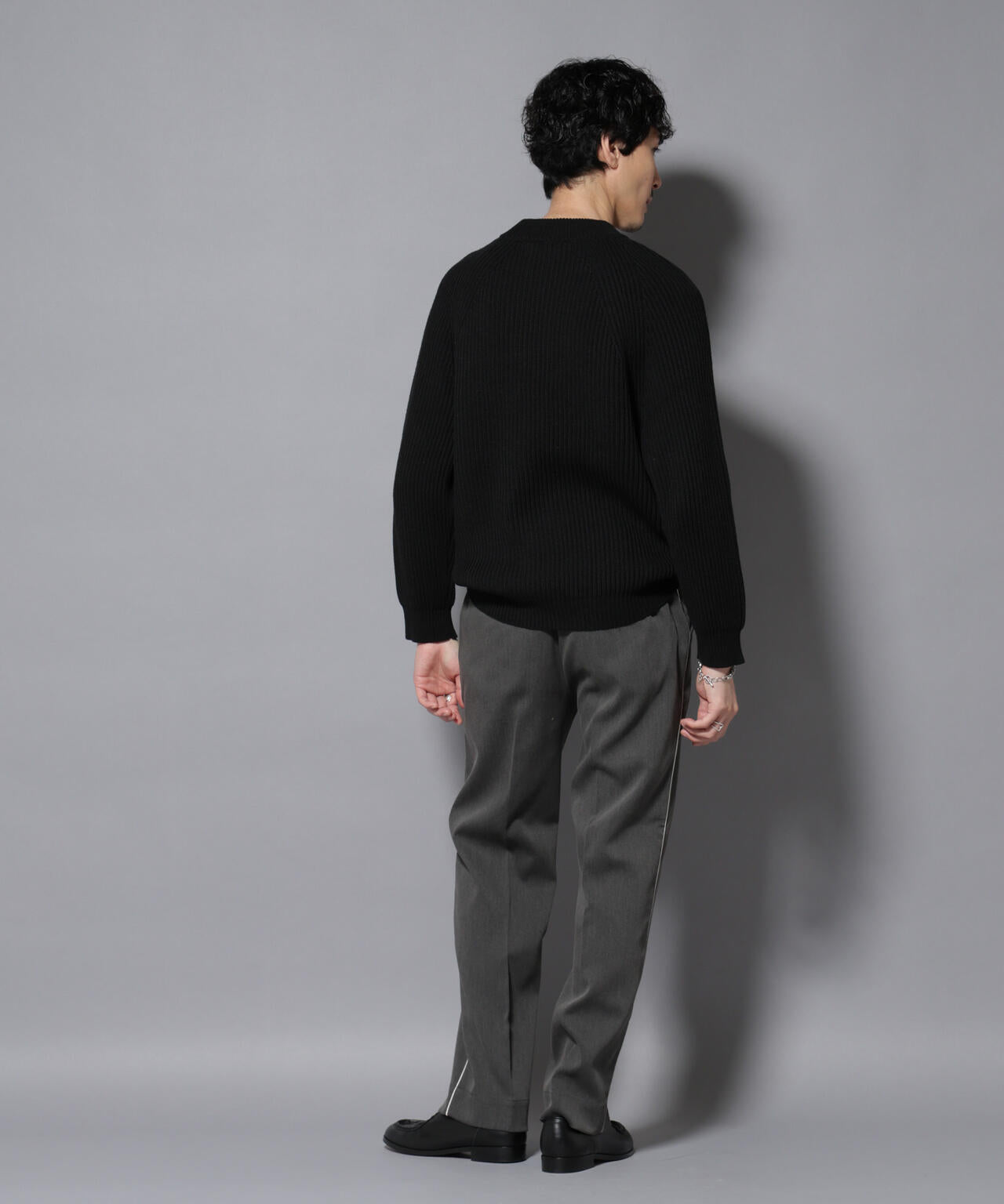 コットンMIXバルキーモックネックニット 6726122210