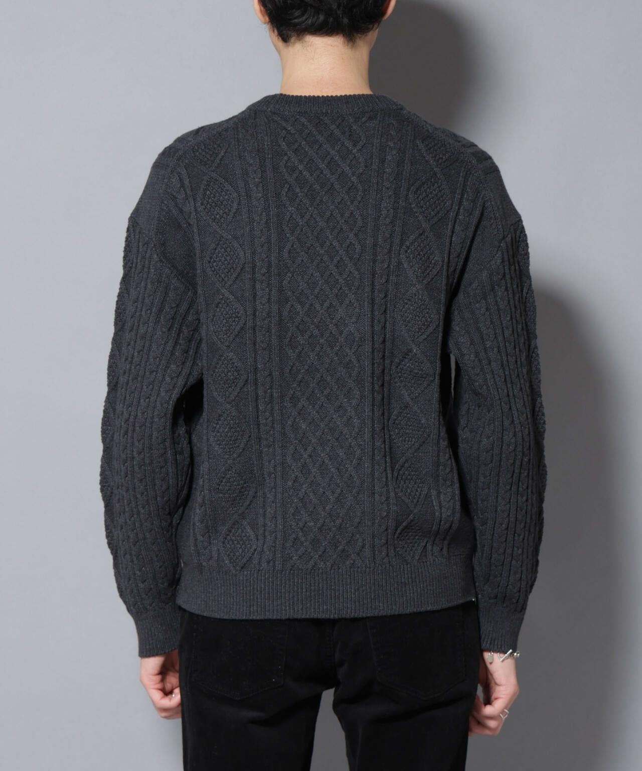 コットンMIXバルキーケーブルニット 6726122211