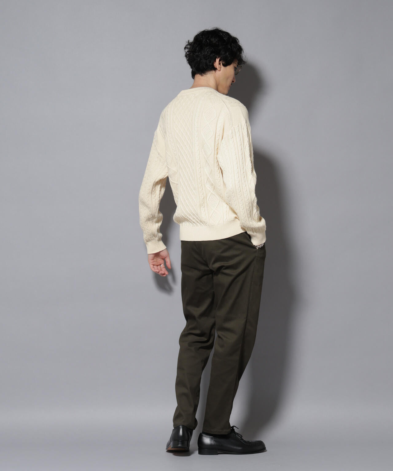 コットンMIXバルキーケーブルニット 6726122211