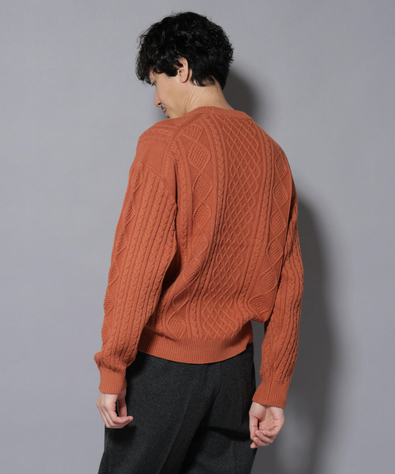 コットンMIXバルキーケーブルニット 6726122211