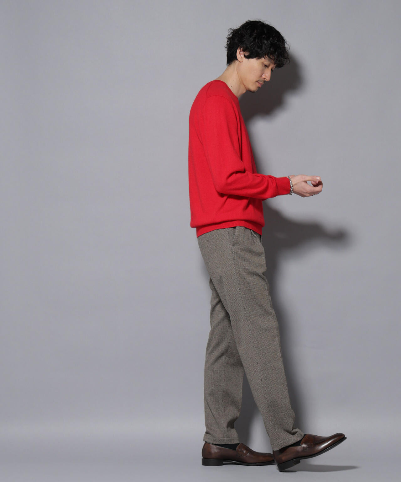 カシミヤミックスクルーネックニット 6726122212