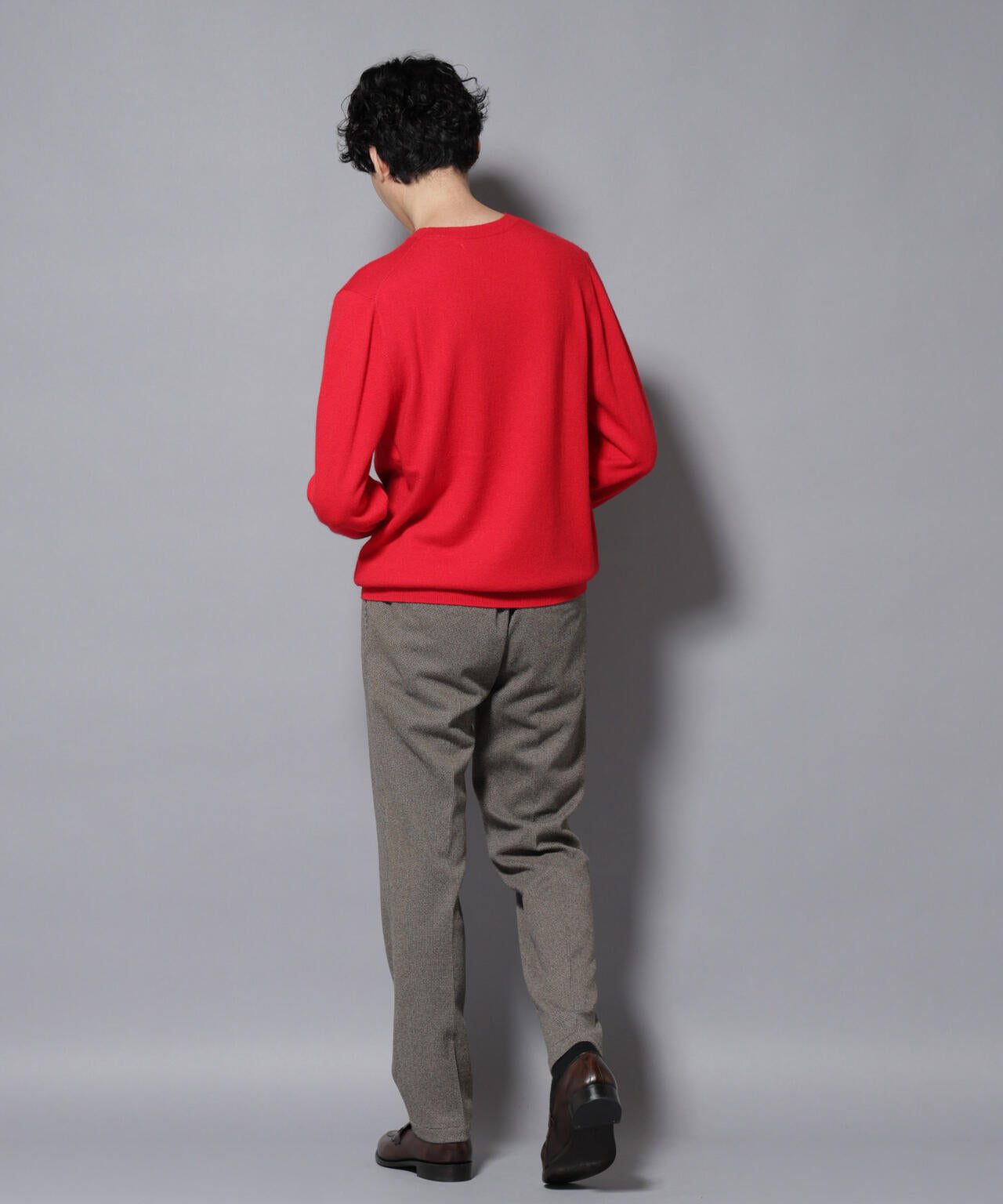 カシミヤミックスクルーネックニット 6726122212