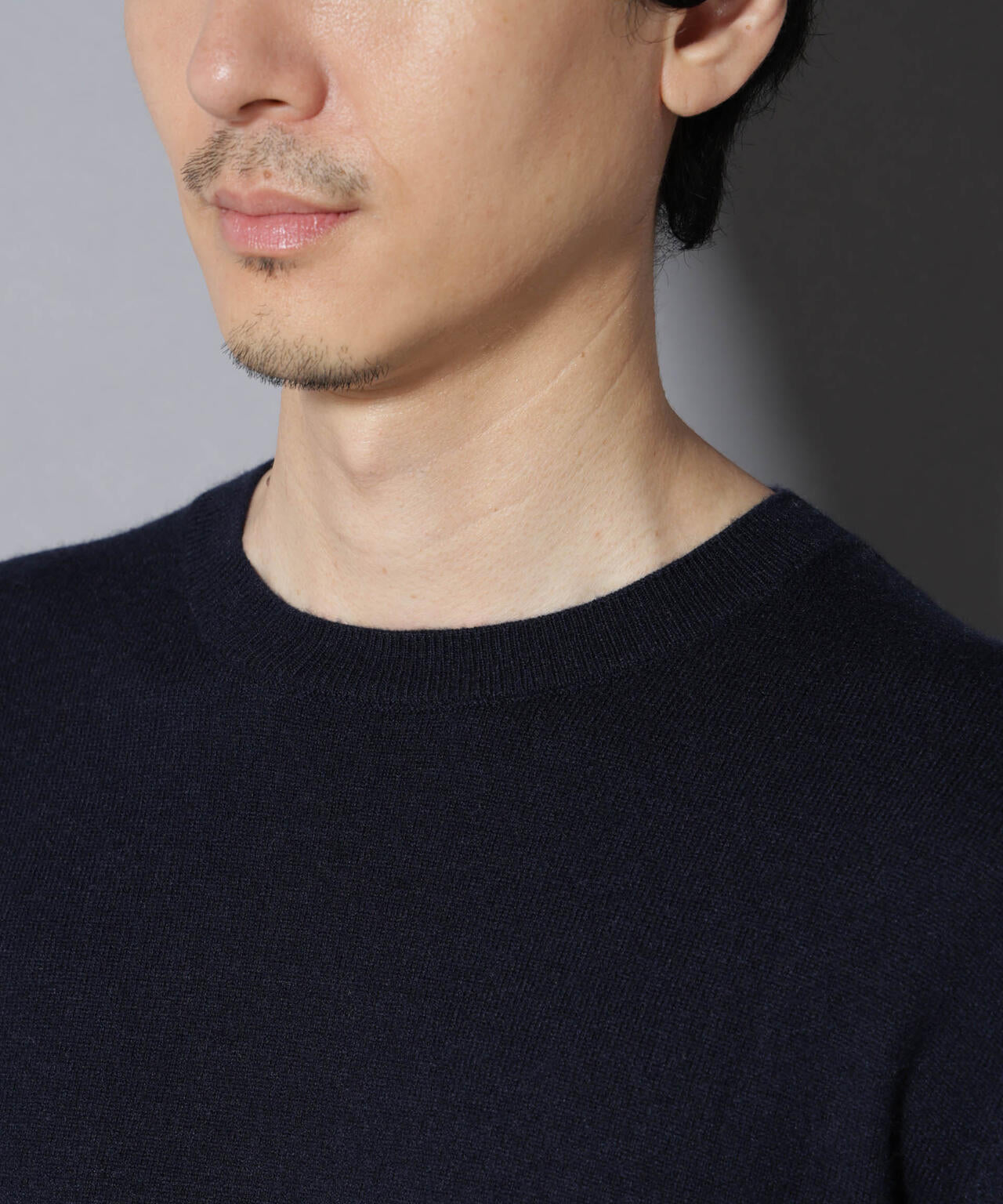 カシミヤミックスクルーネックニット 6726122212