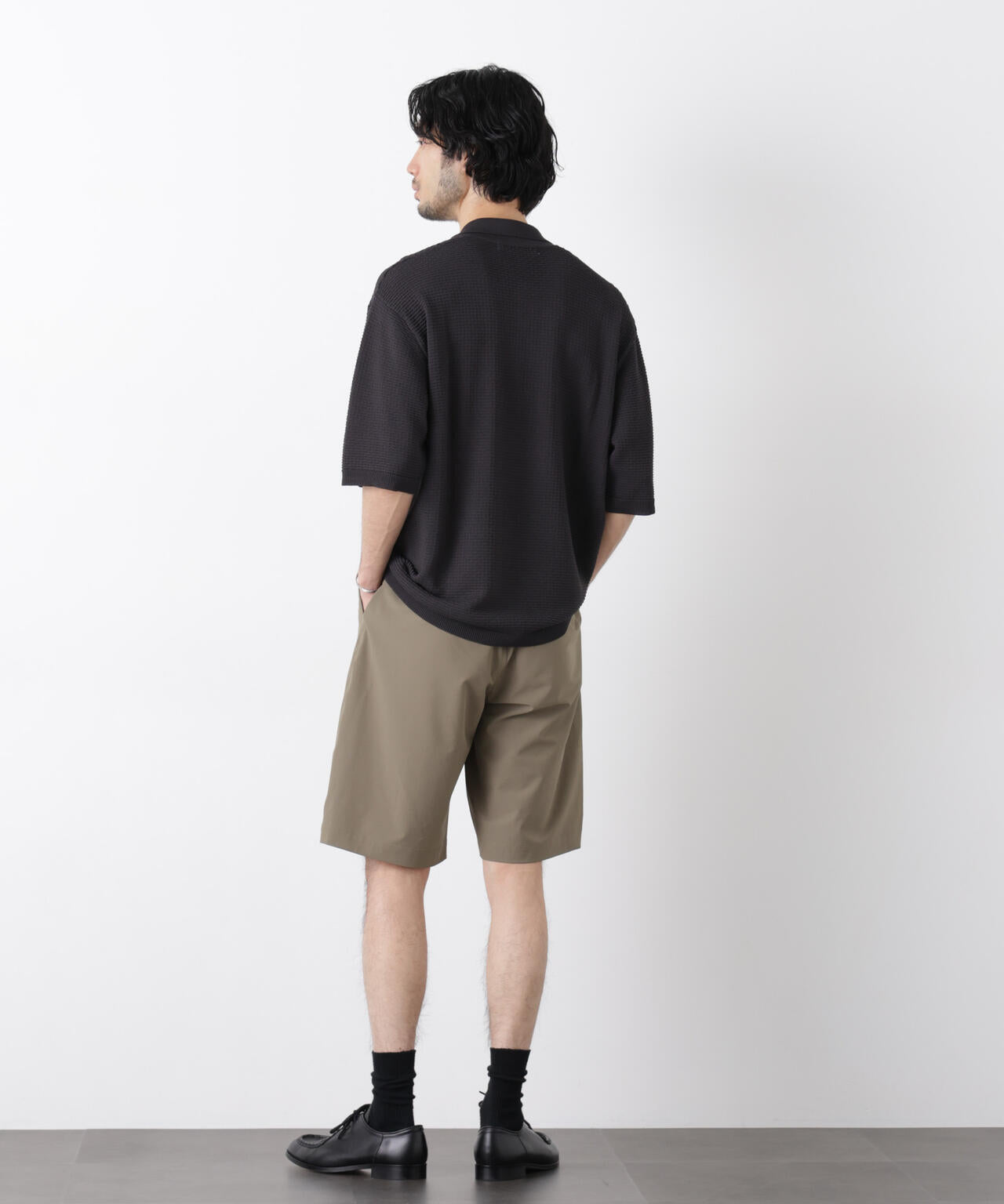 エアリードレープ ニットポロシャツ 半袖 6726122214