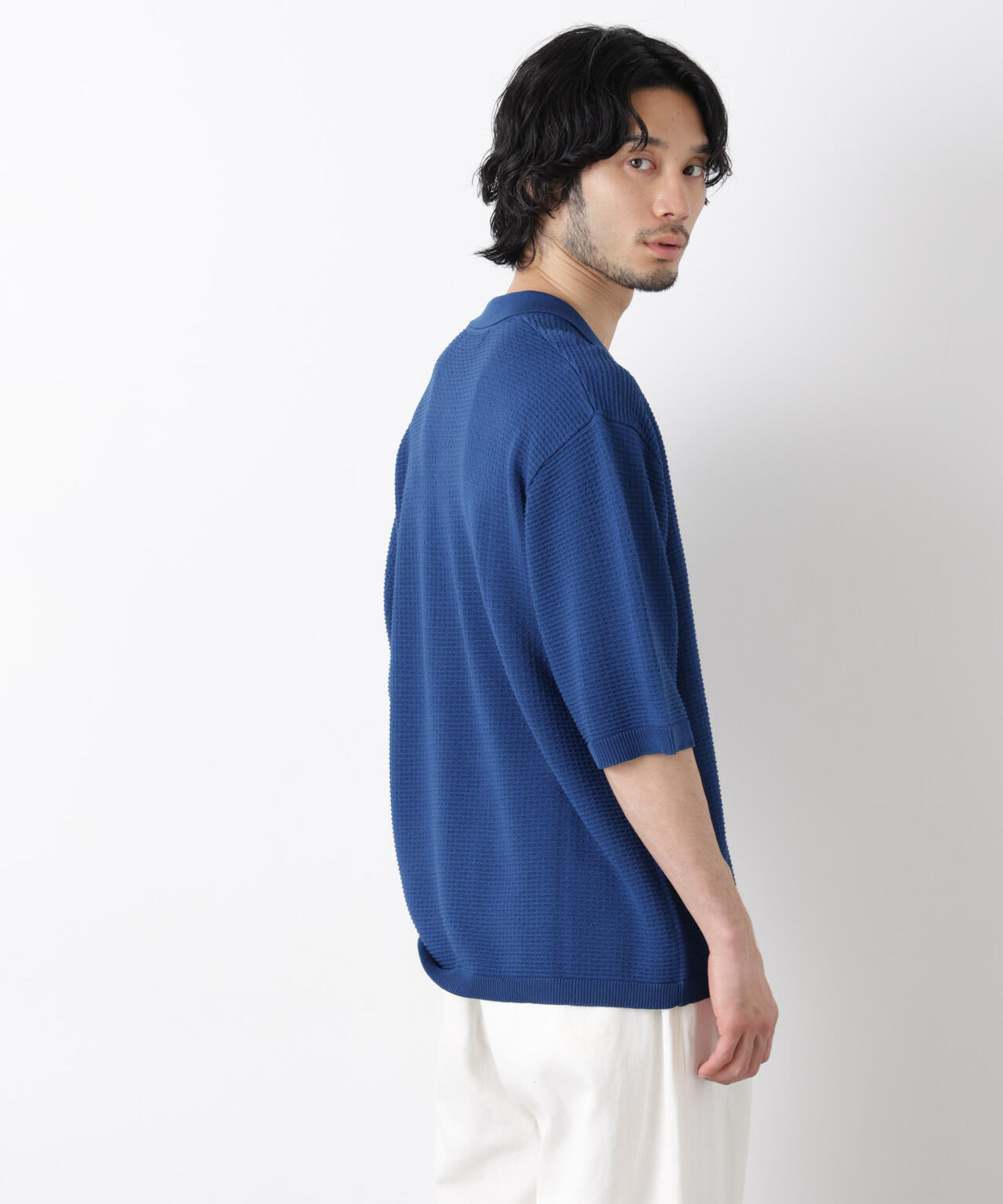 エアリードレープ ニットポロシャツ 半袖 6726122214