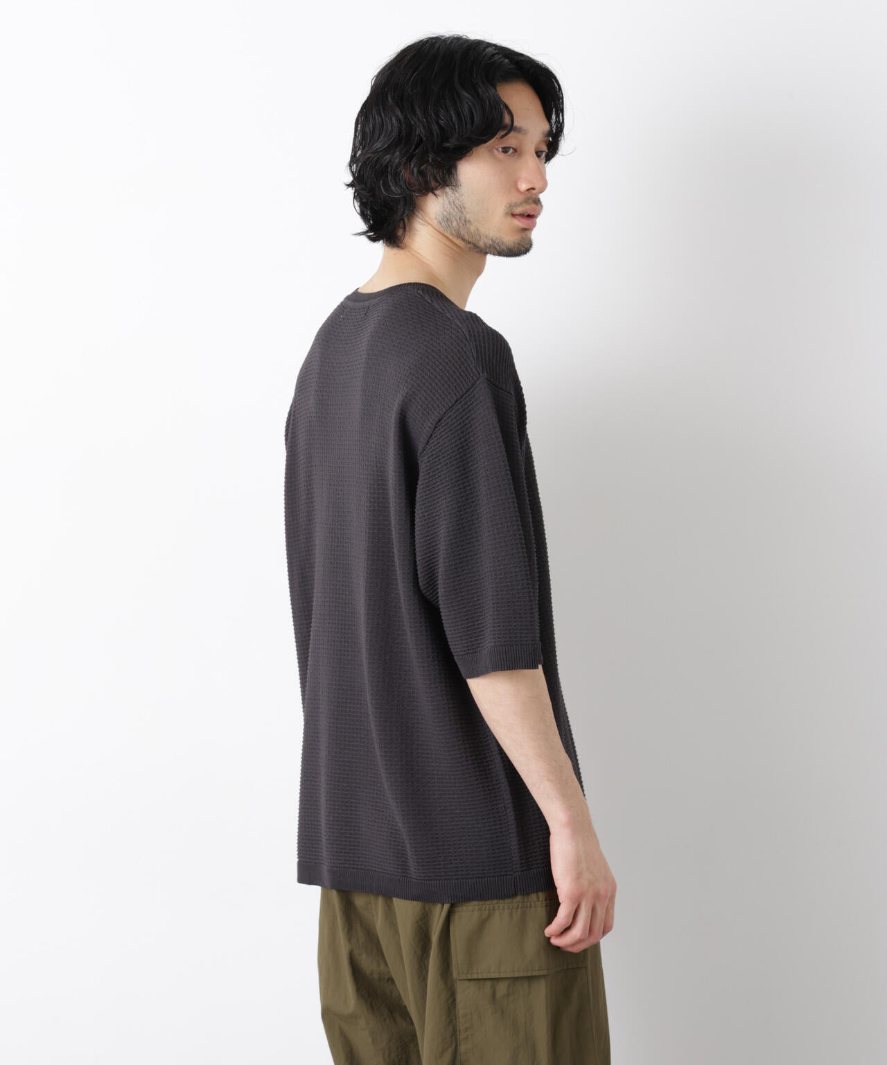 エアリードレープ ニットTシャツ 半袖 6726122215