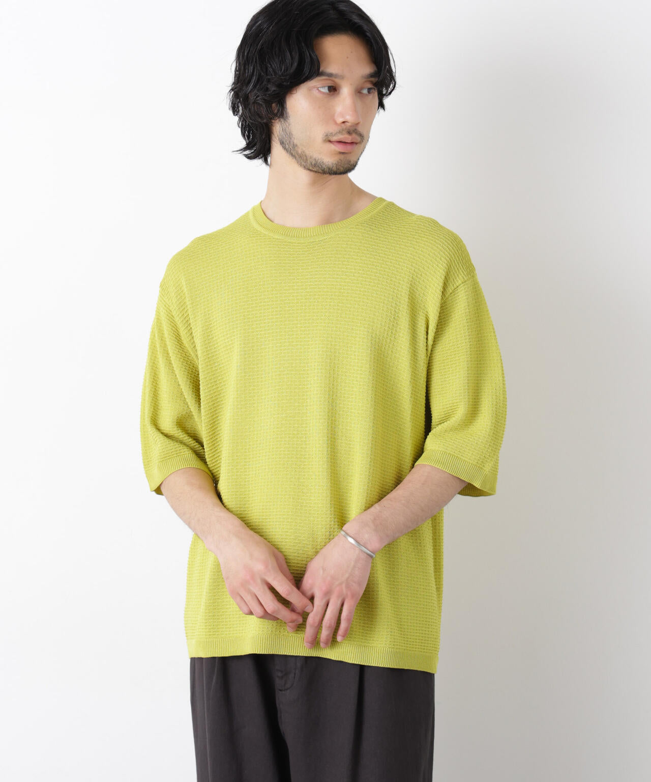 エアリードレープ ニットTシャツ 半袖 6726122215