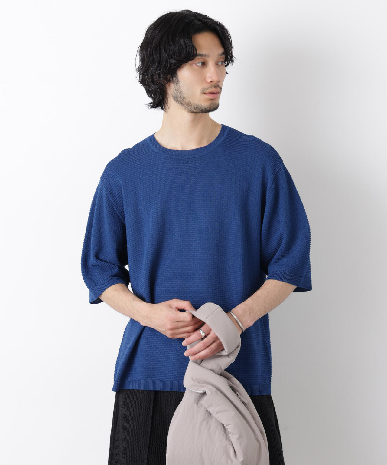 エアリードレープ ニットTシャツ 半袖 6726122215